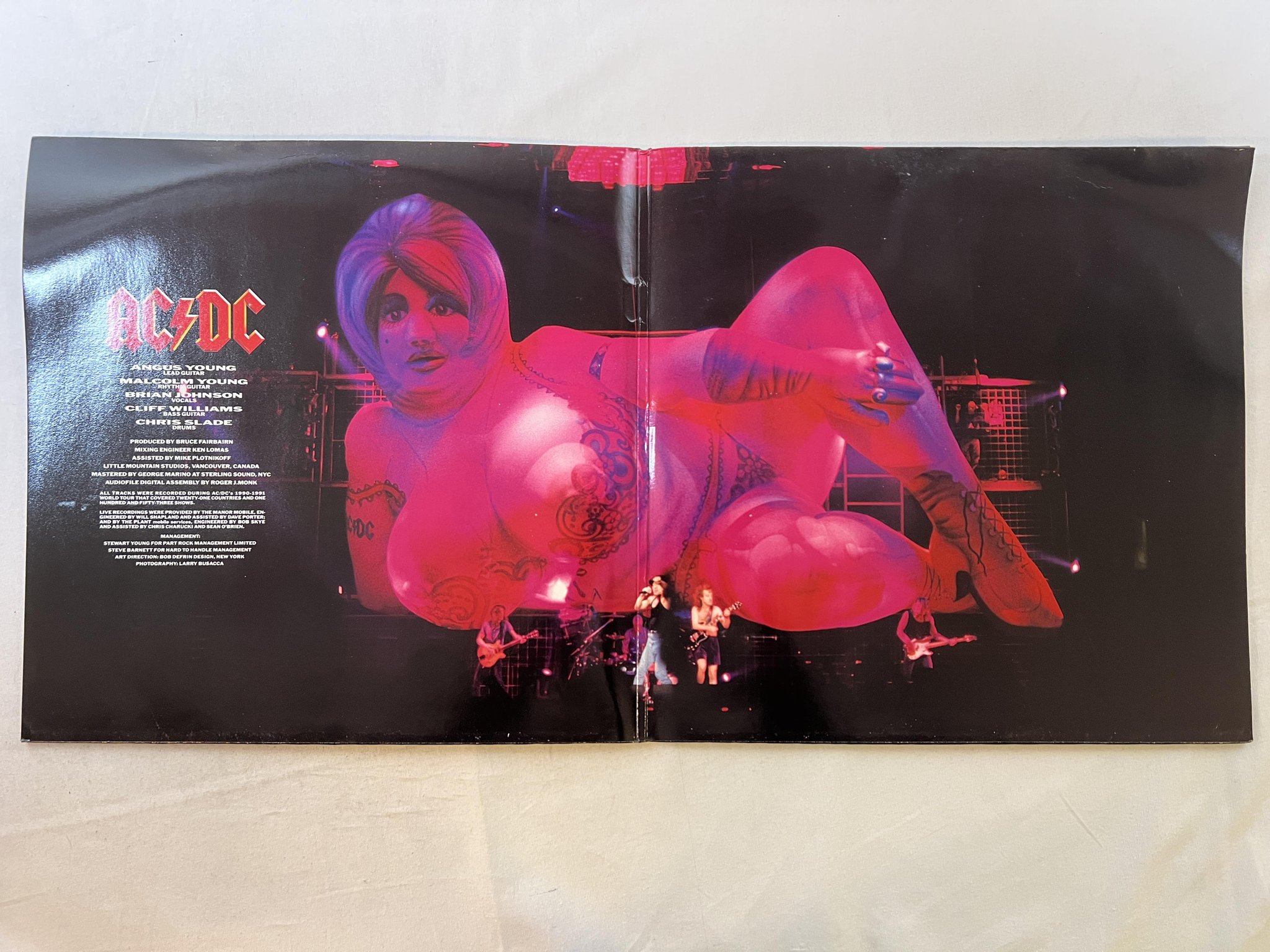 Omslagsbild för skivan AC/DC live 2xLP -92 ATCO 7567-92212-1
