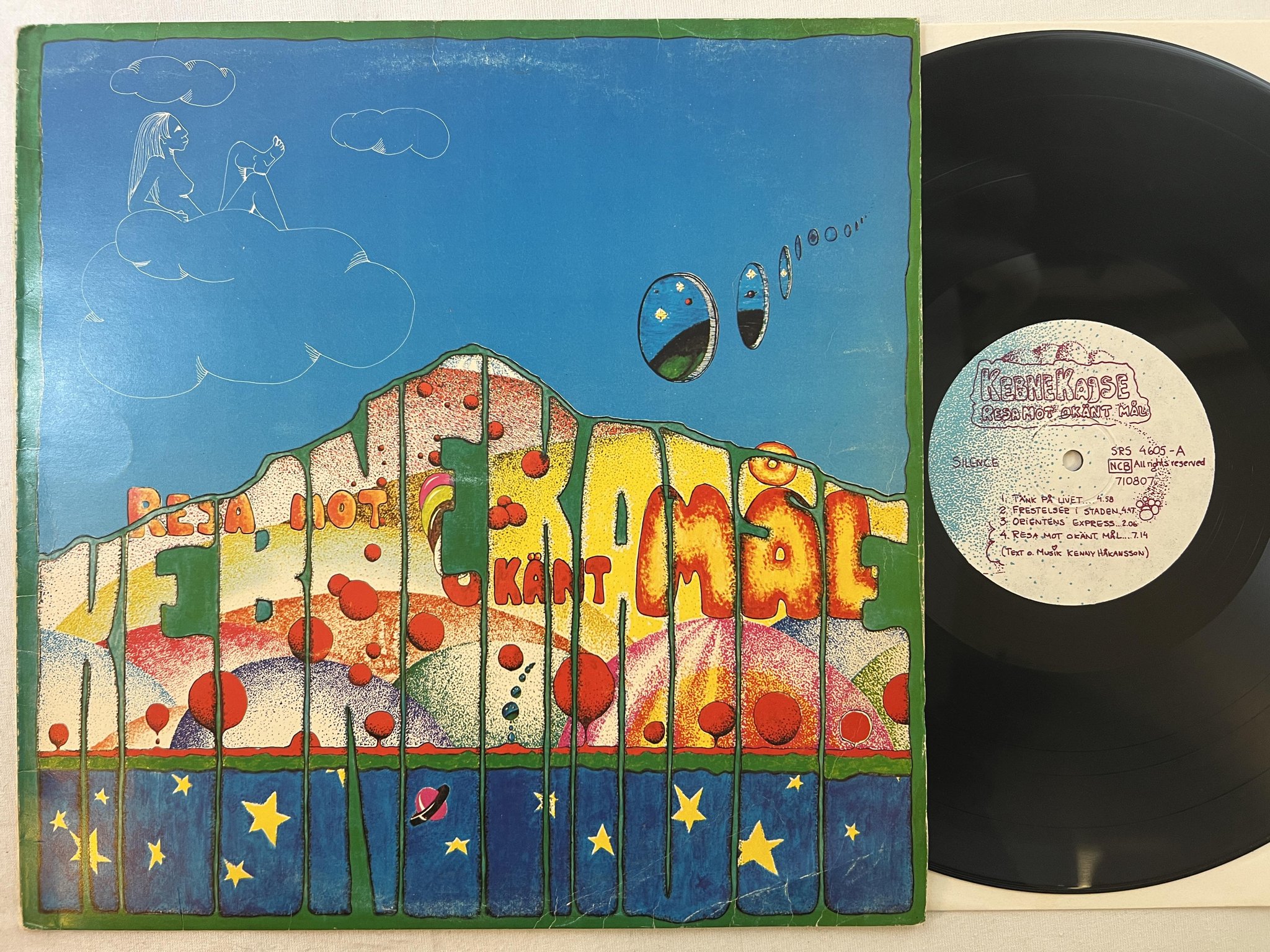 Omslagsbild för skivan KEBNEKAJSE resa mot okänt mål LP re Swe SILENCE SRS 4605