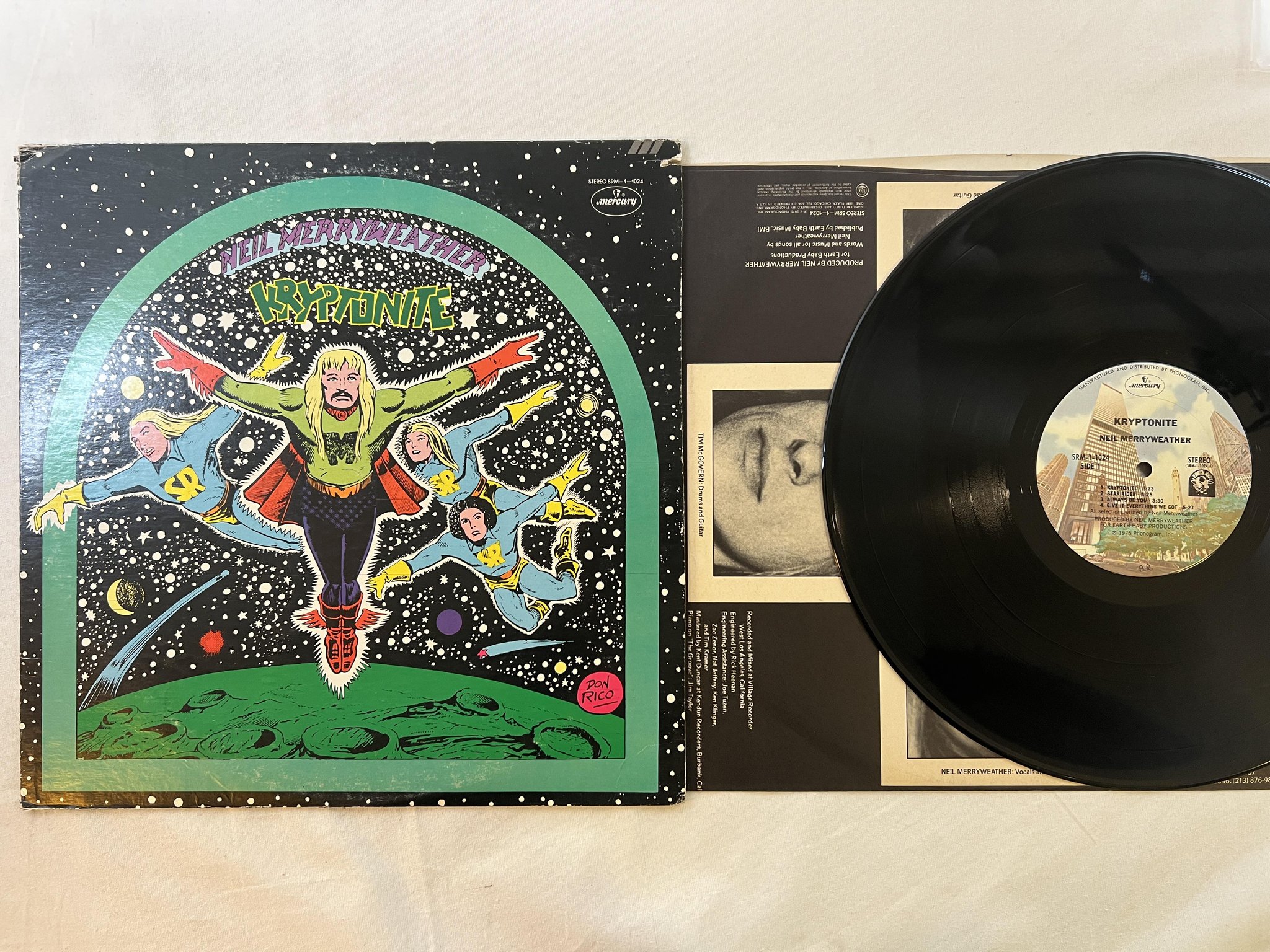 Omslagsbild för skivan NEIL MERRYWEATHER krypronite LP -75 US MERCURY SRM-1-1024