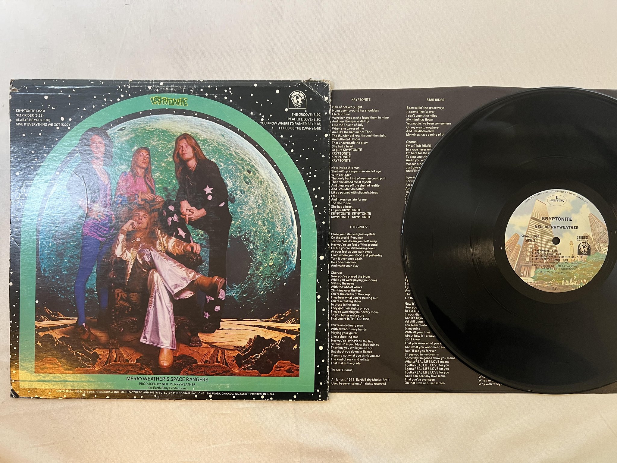 Omslagsbild för skivan NEIL MERRYWEATHER krypronite LP -75 US MERCURY SRM-1-1024