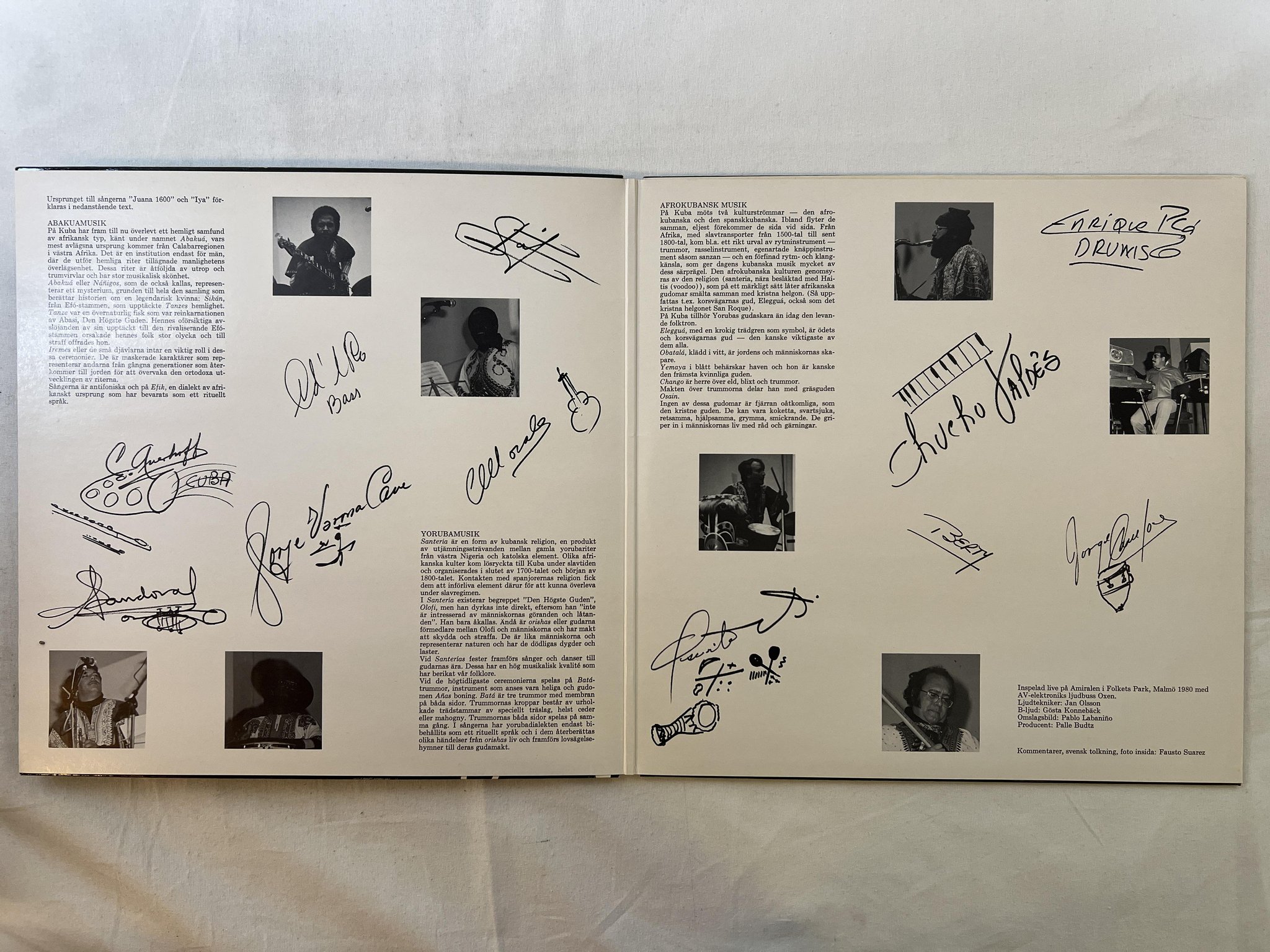 Omslagsbild för skivan IRAKERE live in Sweden LP -81 Swe A DISC BS 810110