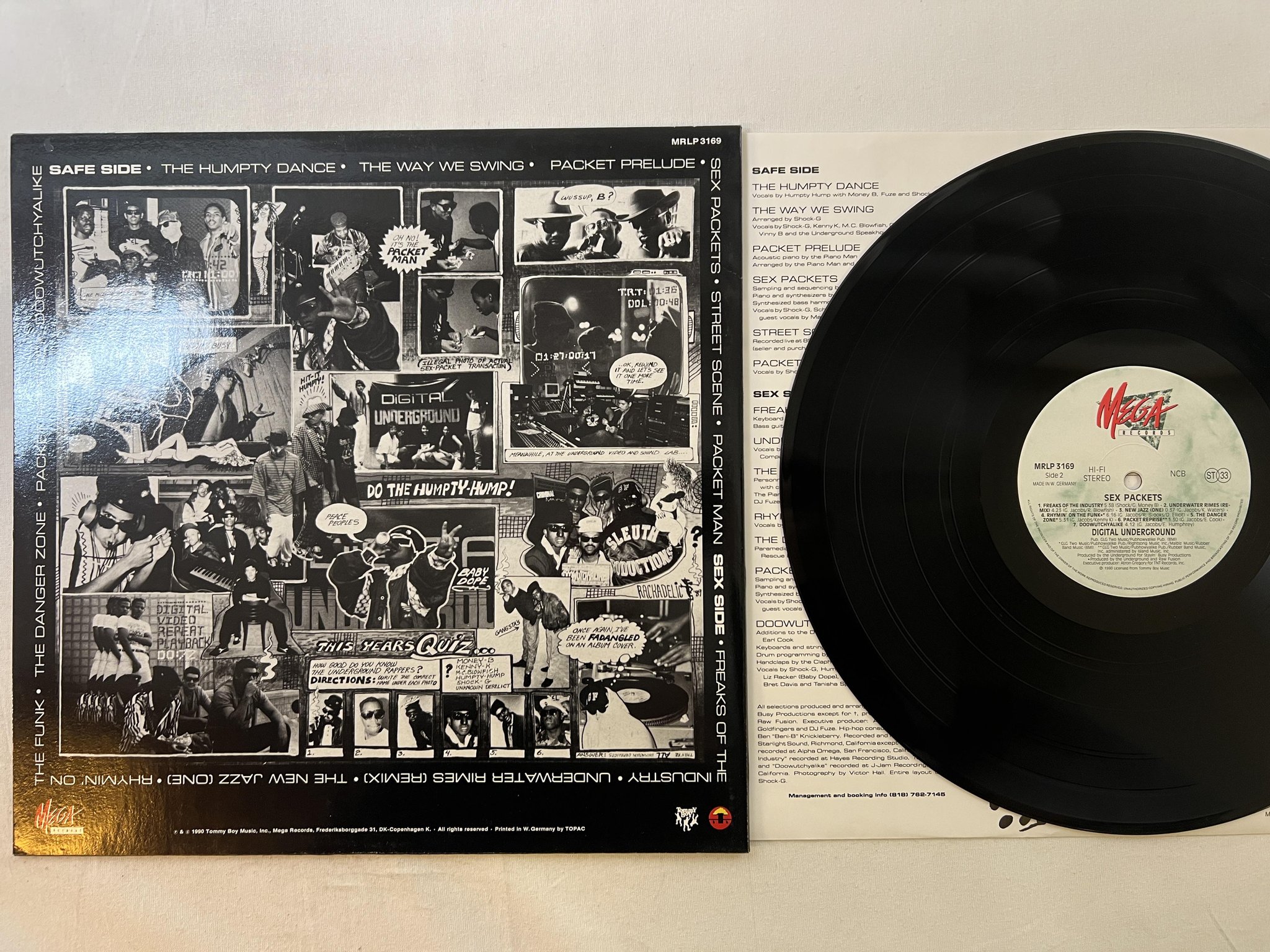 Omslagsbild för skivan DIGITAL UNDERGROUND sex packets LP -90 ncb MEGA MRLP 3169