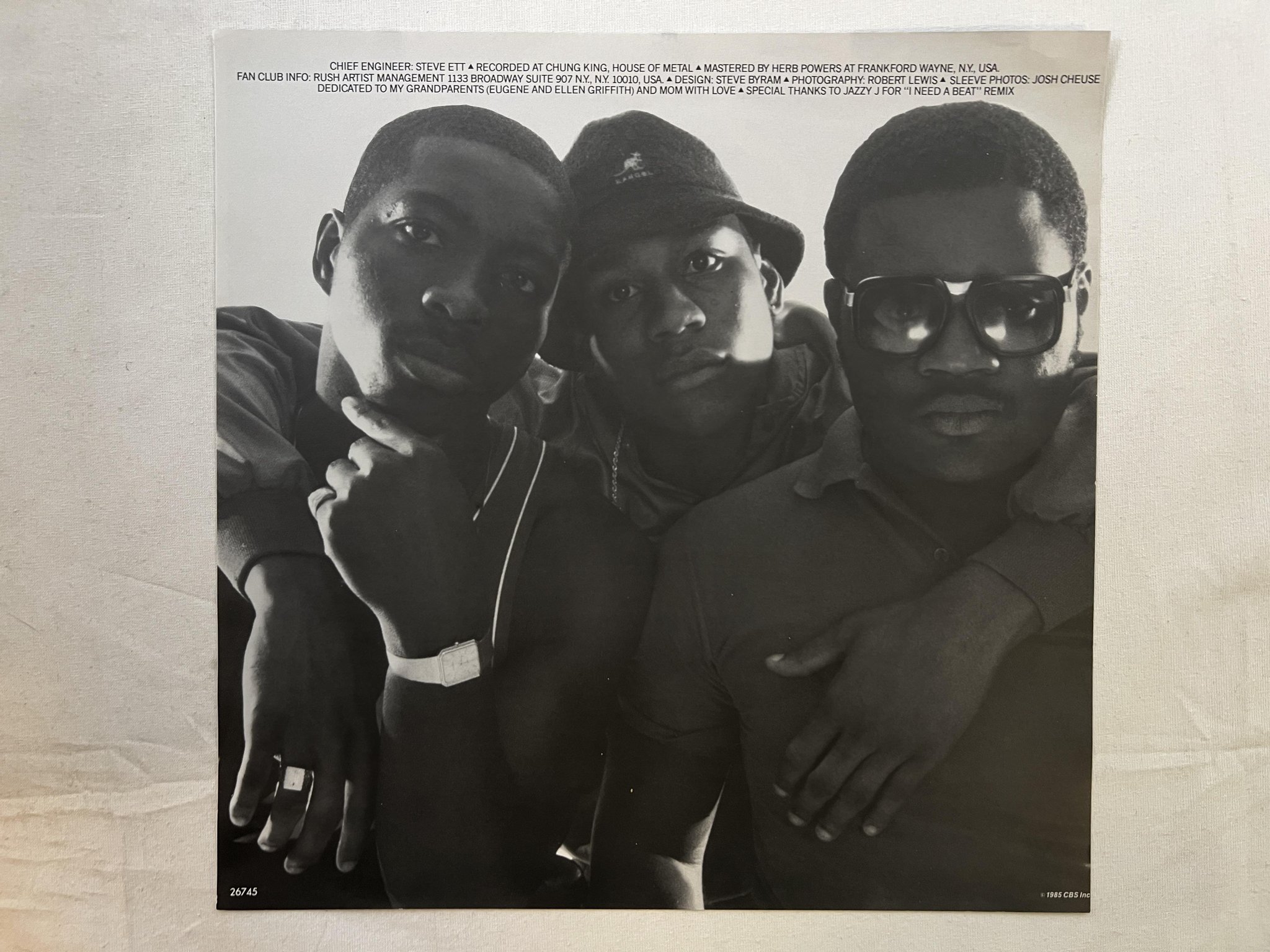 Omslagsbild för skivan LL COOL J radio LP -85 UK DEF JAM DEF 26745