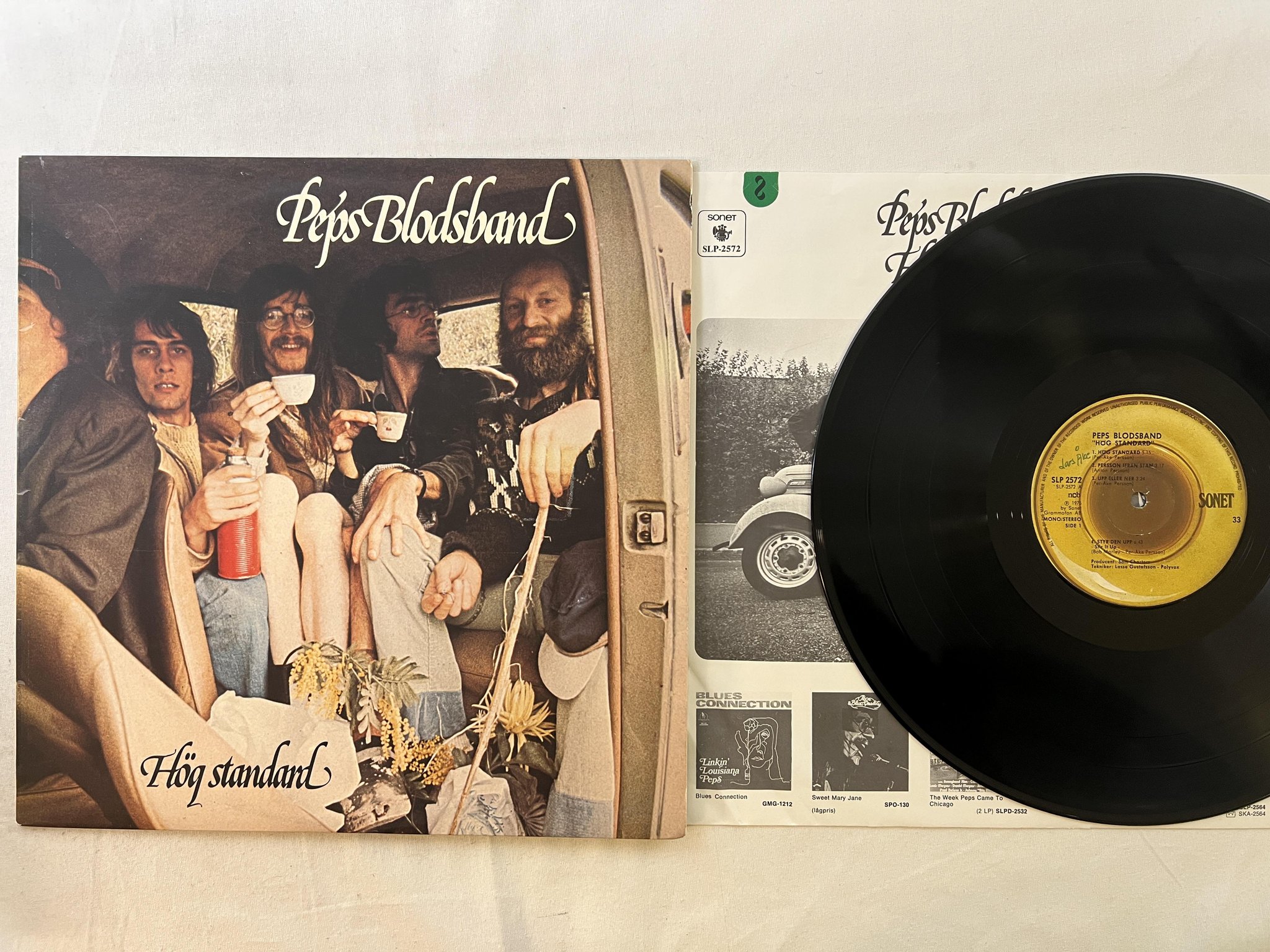 Omslagsbild för skivan PEPS PERSSON hög standard LP -75 Swe SONET SLP-2572 *** Klassisker ***