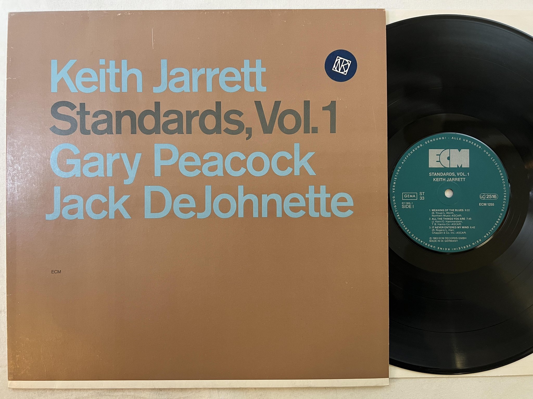 Omslagsbild för skivan KEITH JARRETT standard vol 1 LP -83 Ger ECM 1255
