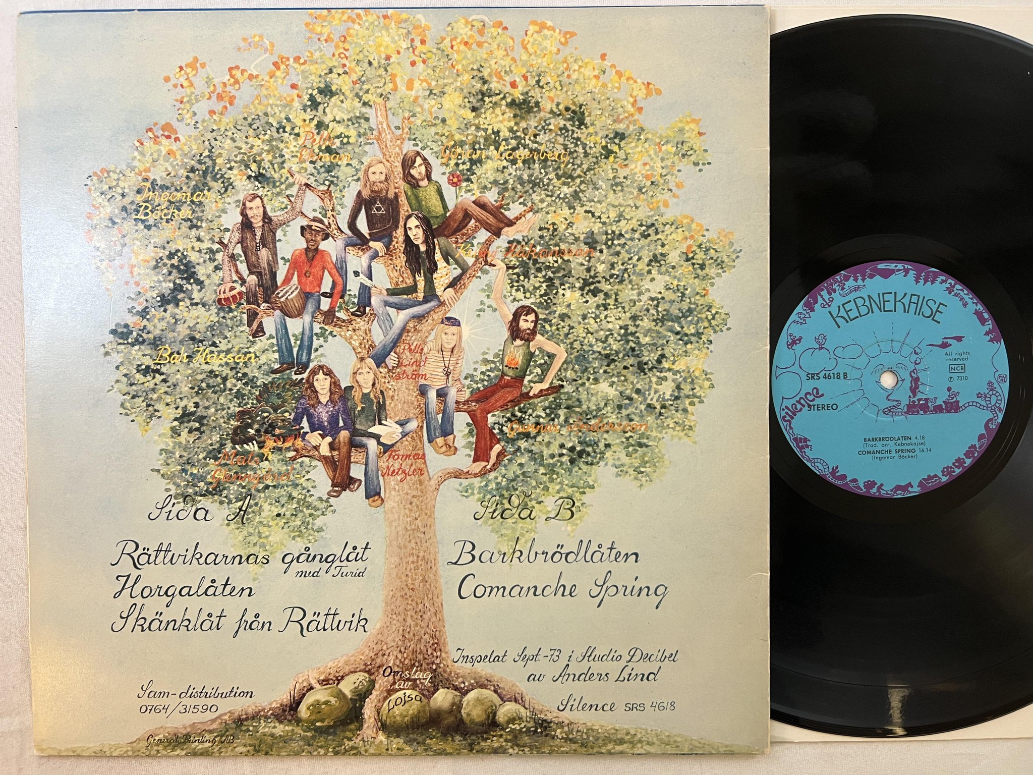 Omslagsbild för skivan KEBNEKAISE II LP -73 Swe SILENCE SRS 4618