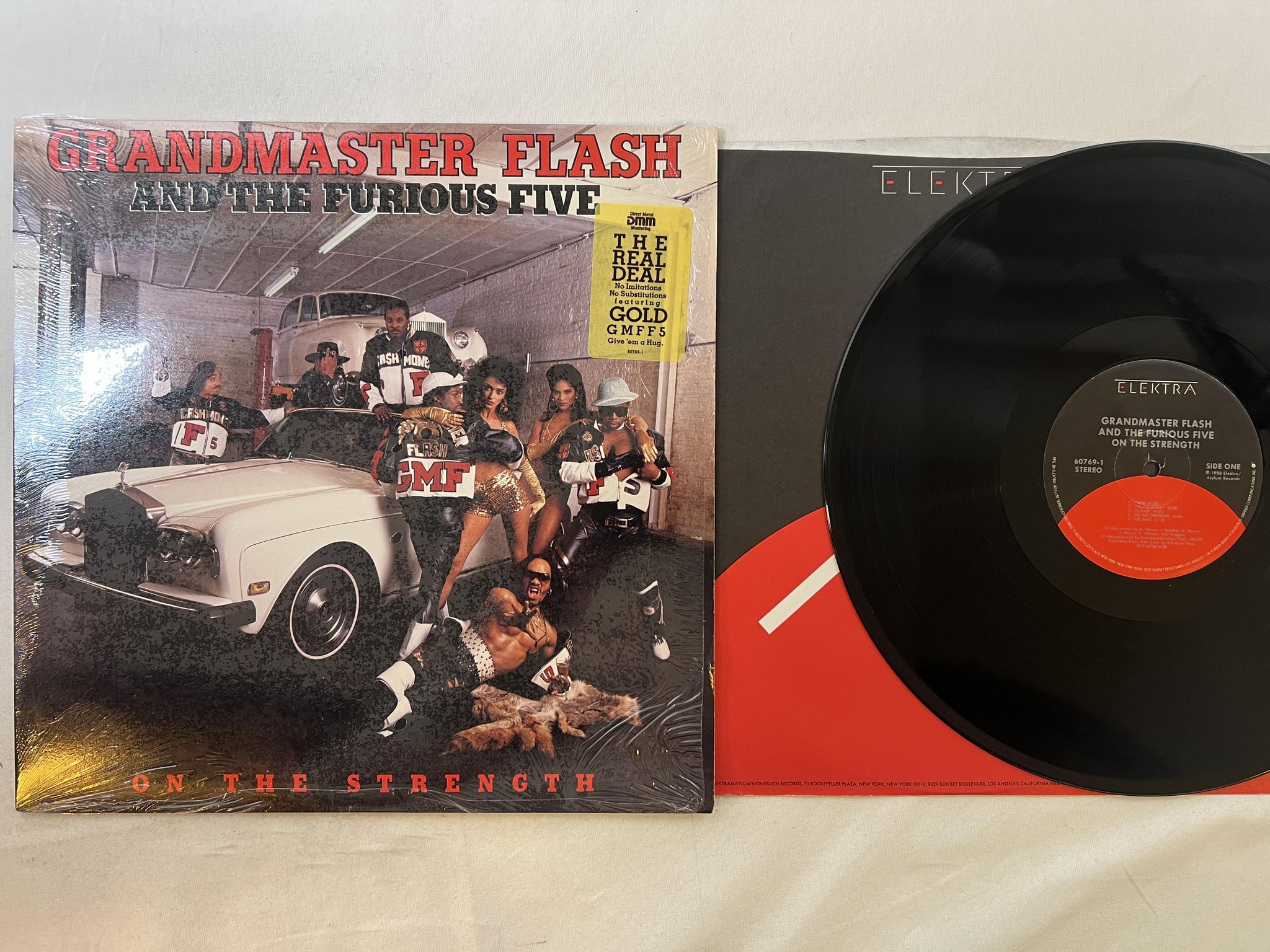 Omslagsbild för skivan GRANDMASTER FLASH & THE FURIOUS FIVE On The Strength LP US ** COLD IN EFFECT **