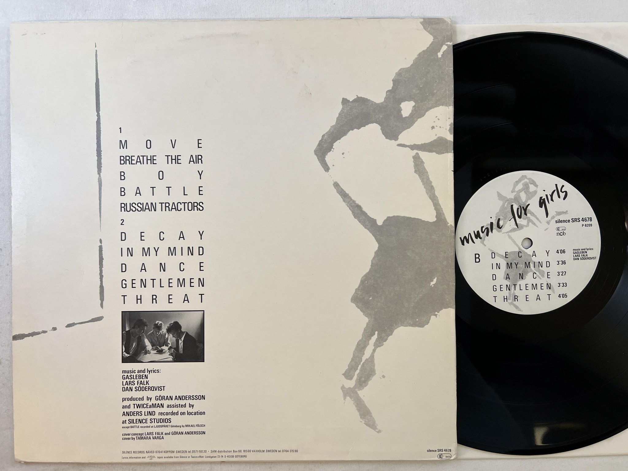 Omslagsbild för skivan TWICE A MAN music for girls LP -82 SILENCE SRS 4678