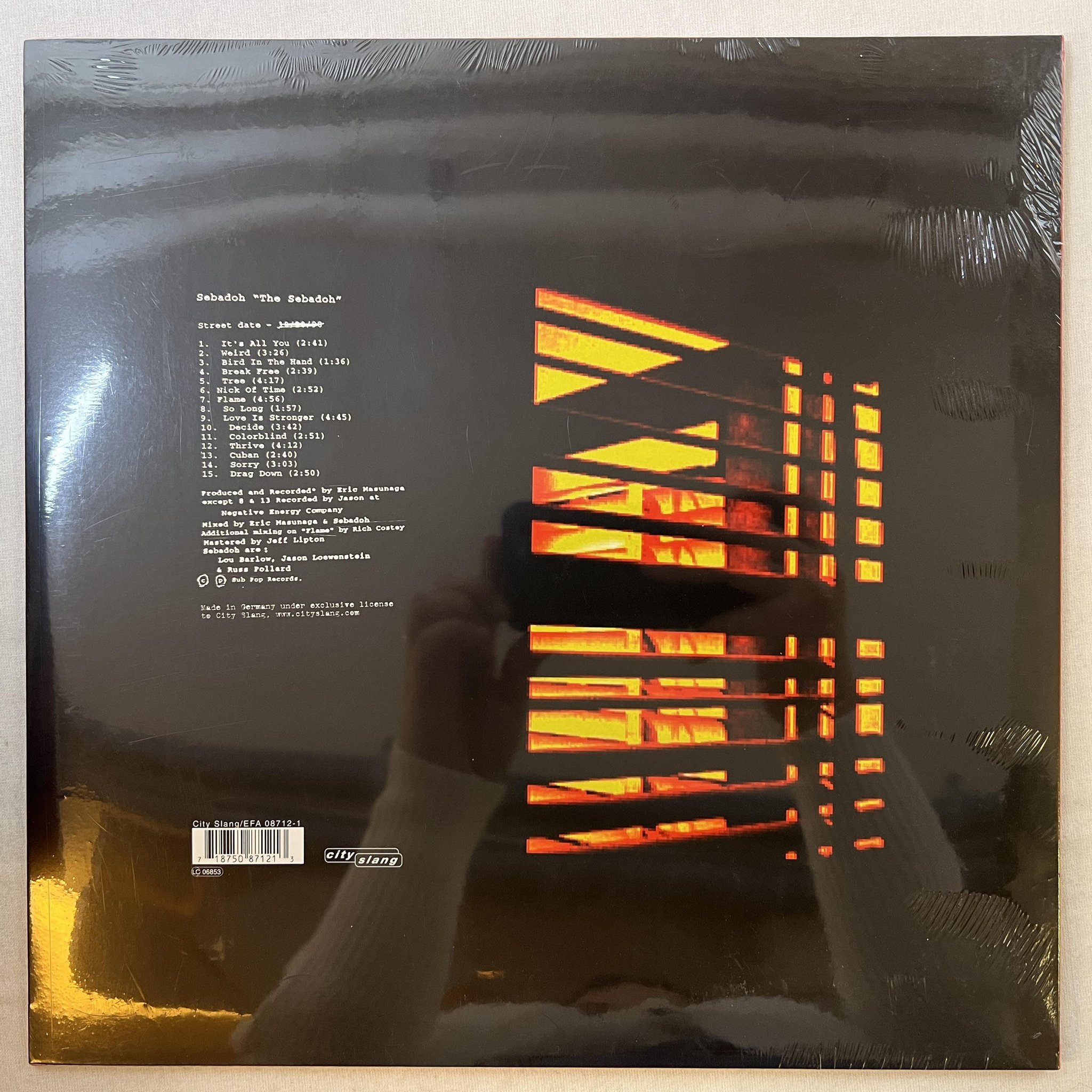 Omslagsbild för skivan SEBADOH The Sebadoh LP -99 CITY SLANG EFA 08712-1 ** Still sealed **