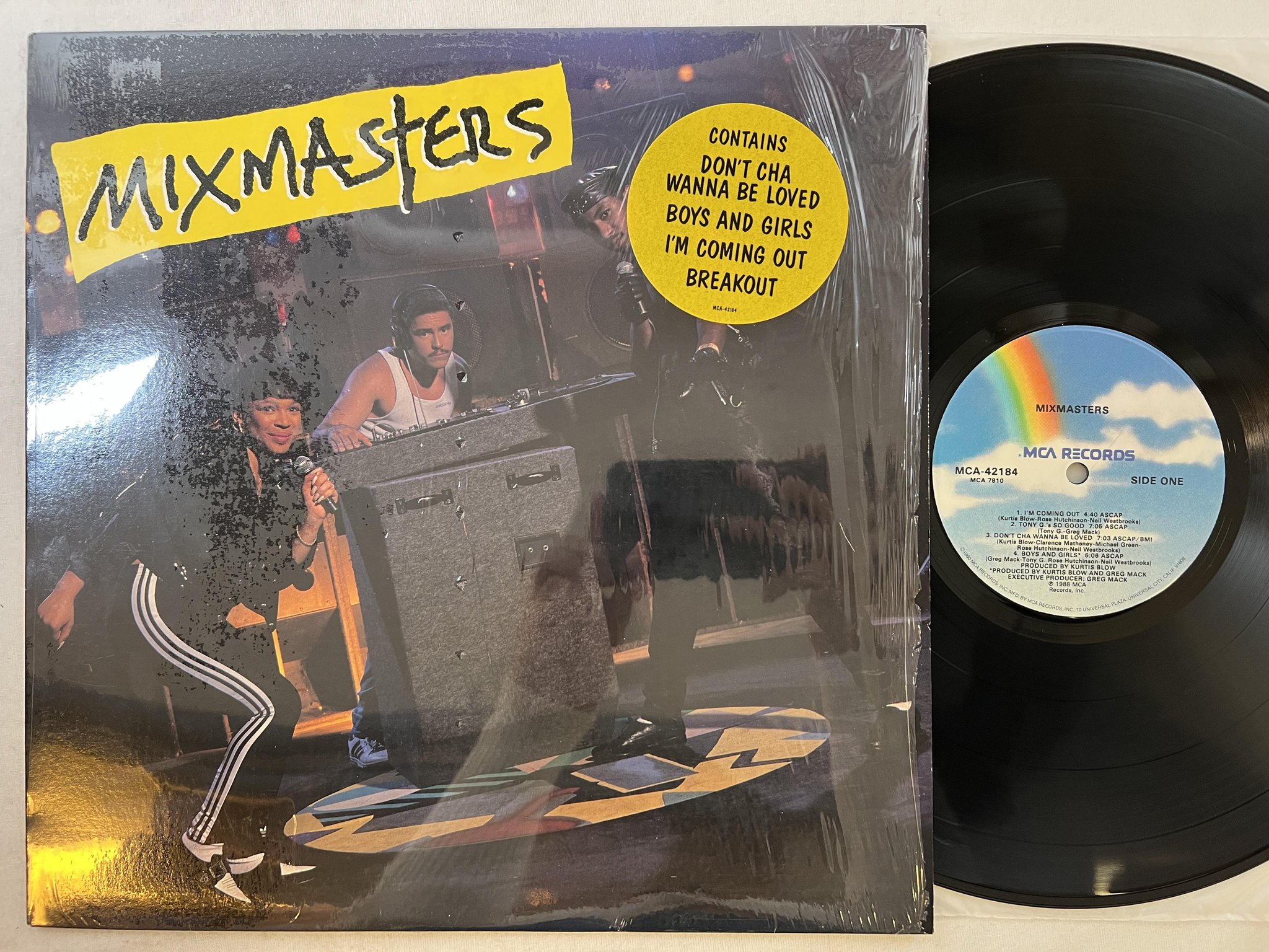 Omslagsbild för skivan MIXMASTERS s/t LP -88 US MCA 42184 ELECTRO
