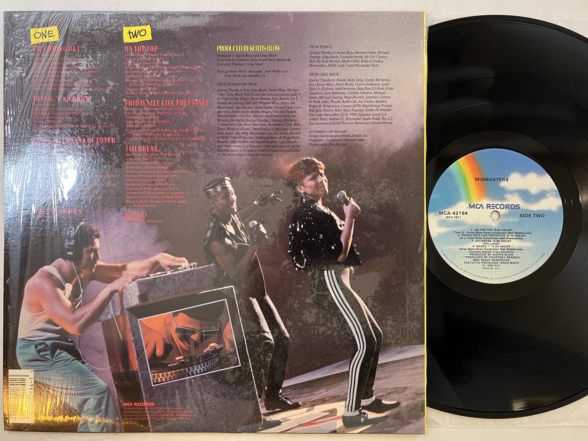 Omslagsbild för skivan MIXMASTERS s/t LP -88 US MCA 42184 ELECTRO