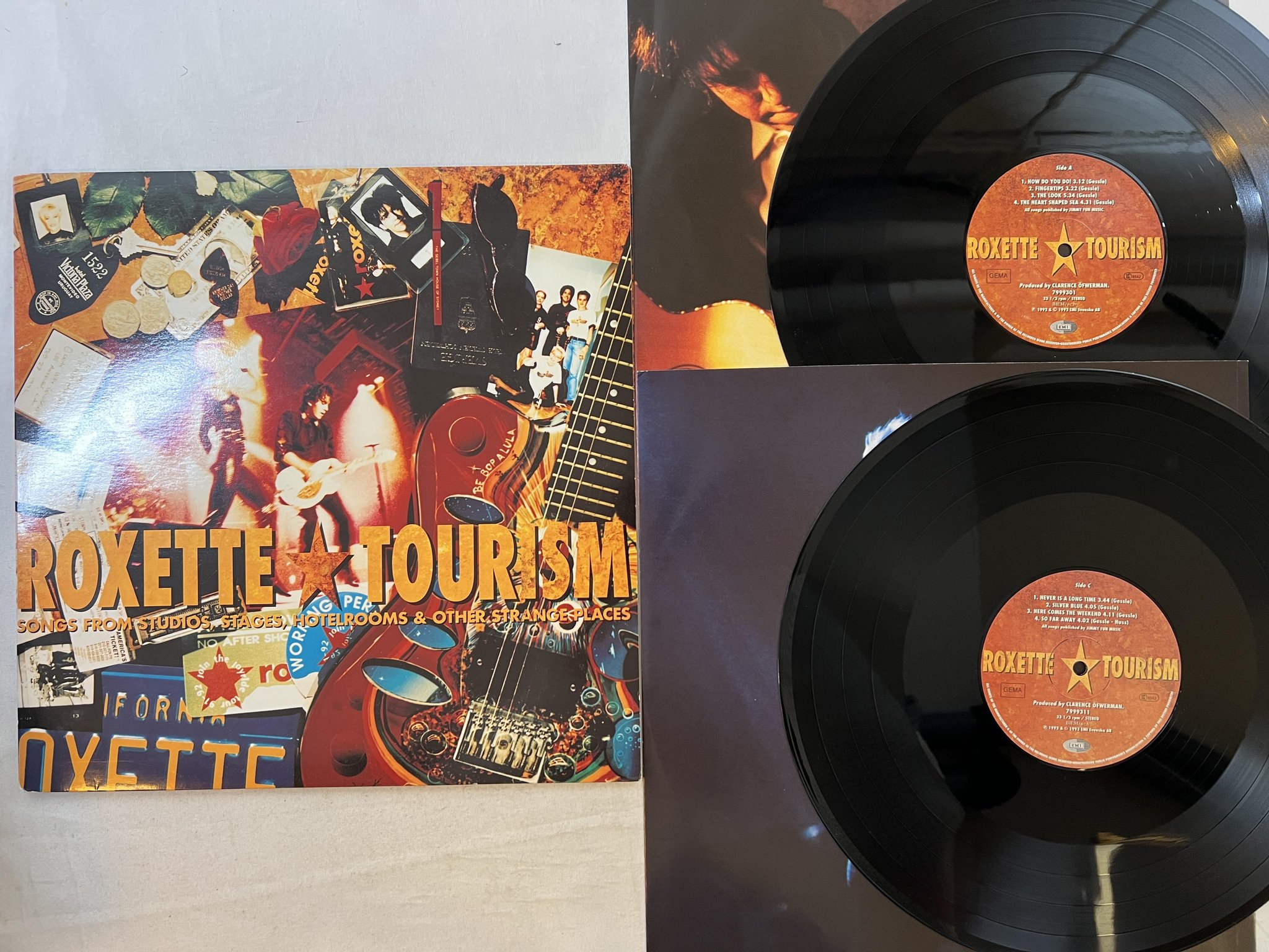 Omslagsbild för skivan ROXETTE tourism 2xLP -92 EMI 7999311