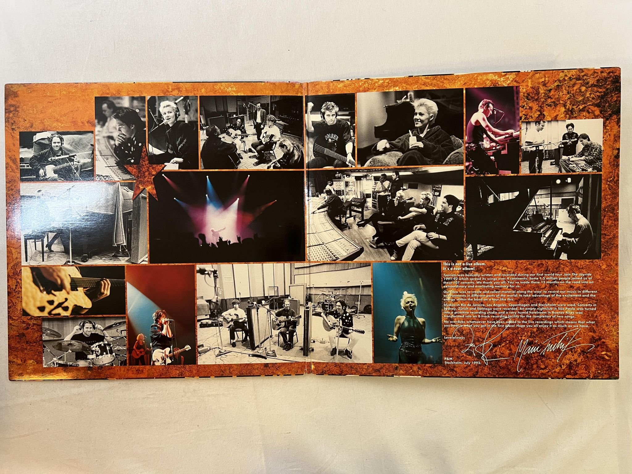 Omslagsbild för skivan ROXETTE tourism 2xLP -92 EMI 7999311