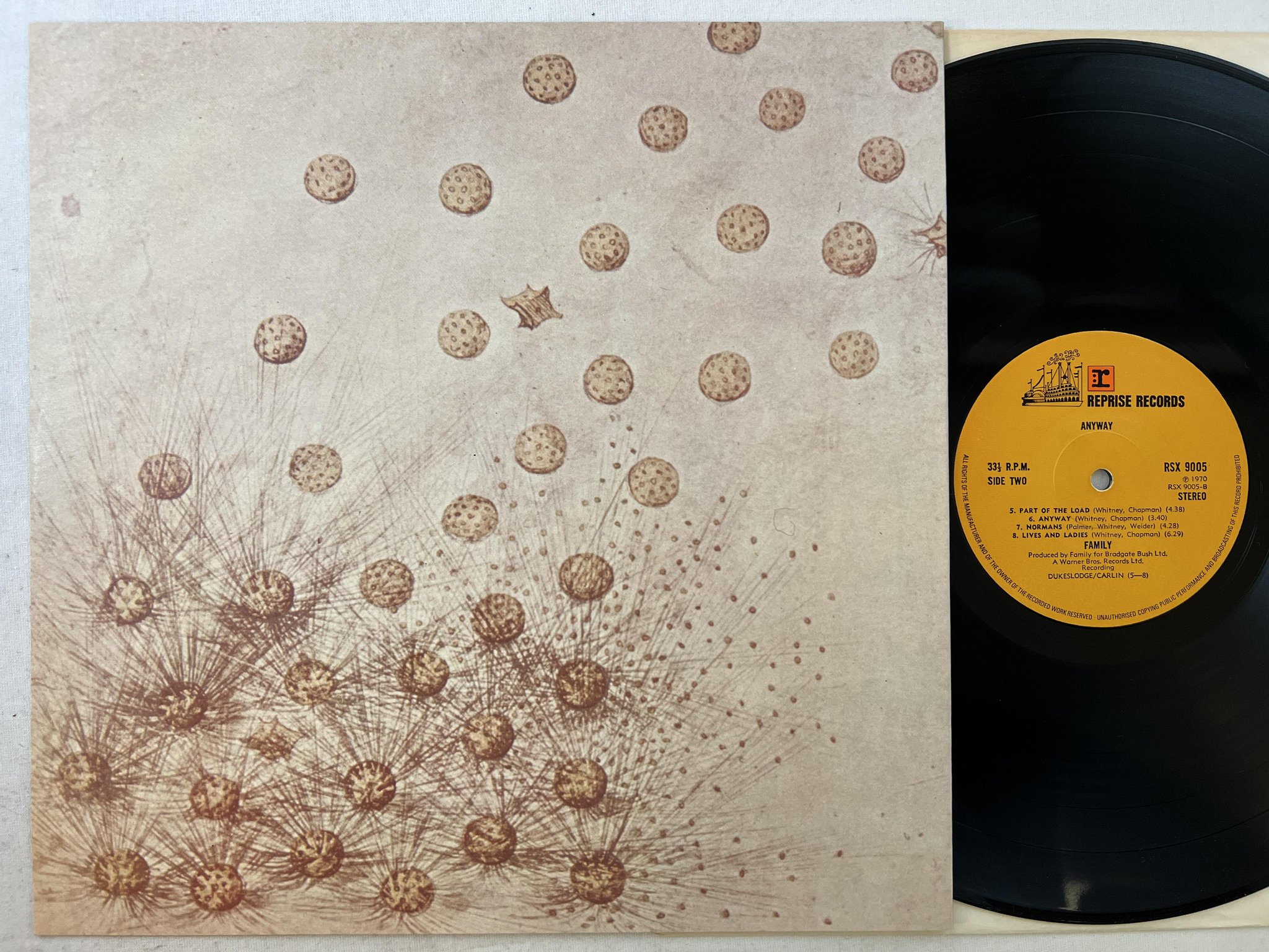 Omslagsbild för skivan FAMILY anyway LP -70 UK REPRISE RSX 9005