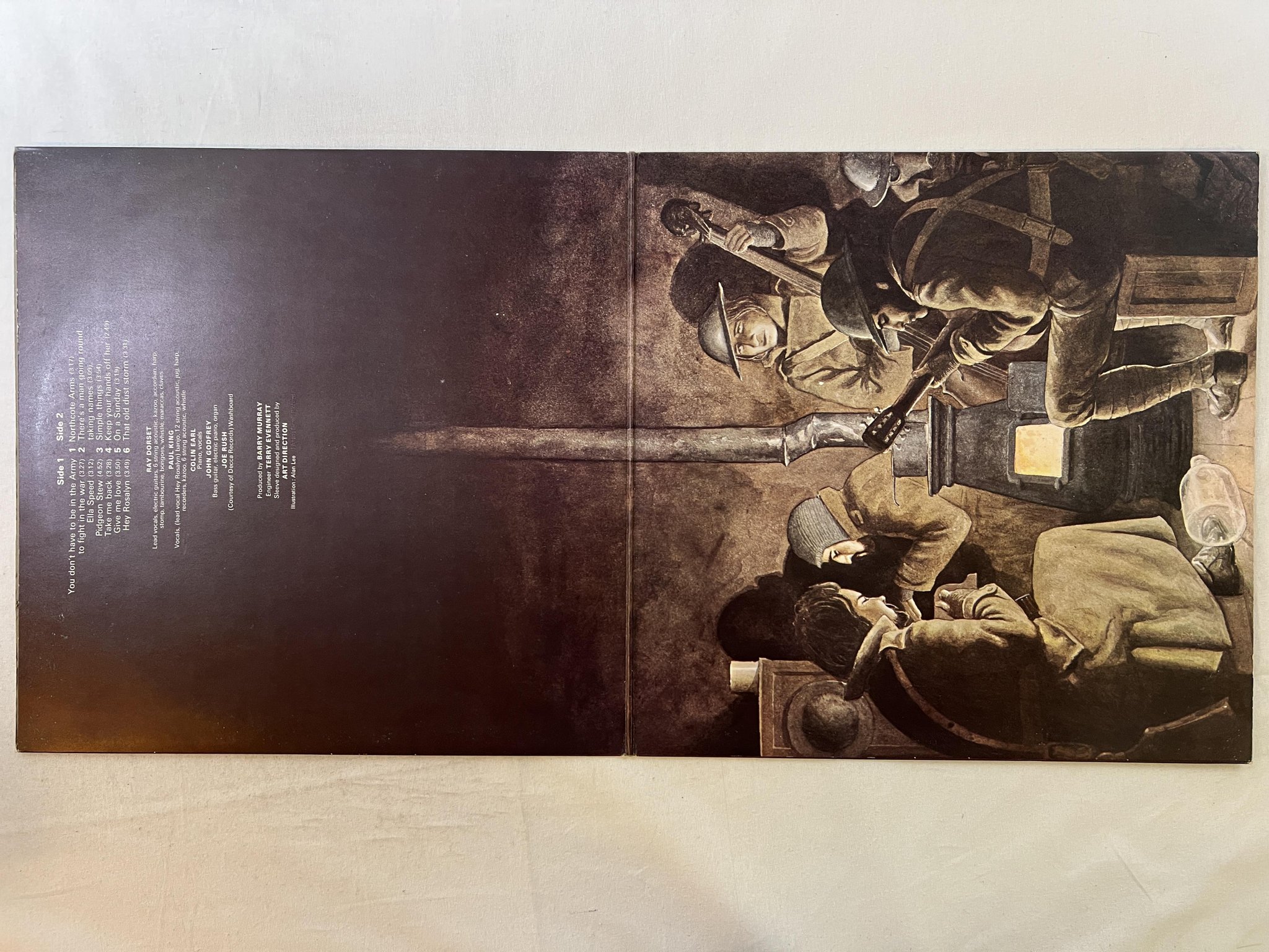 Omslagsbild för skivan MUNGO JERRY you don't have to be in the army LP -71 UK DAWN DNLS 3028