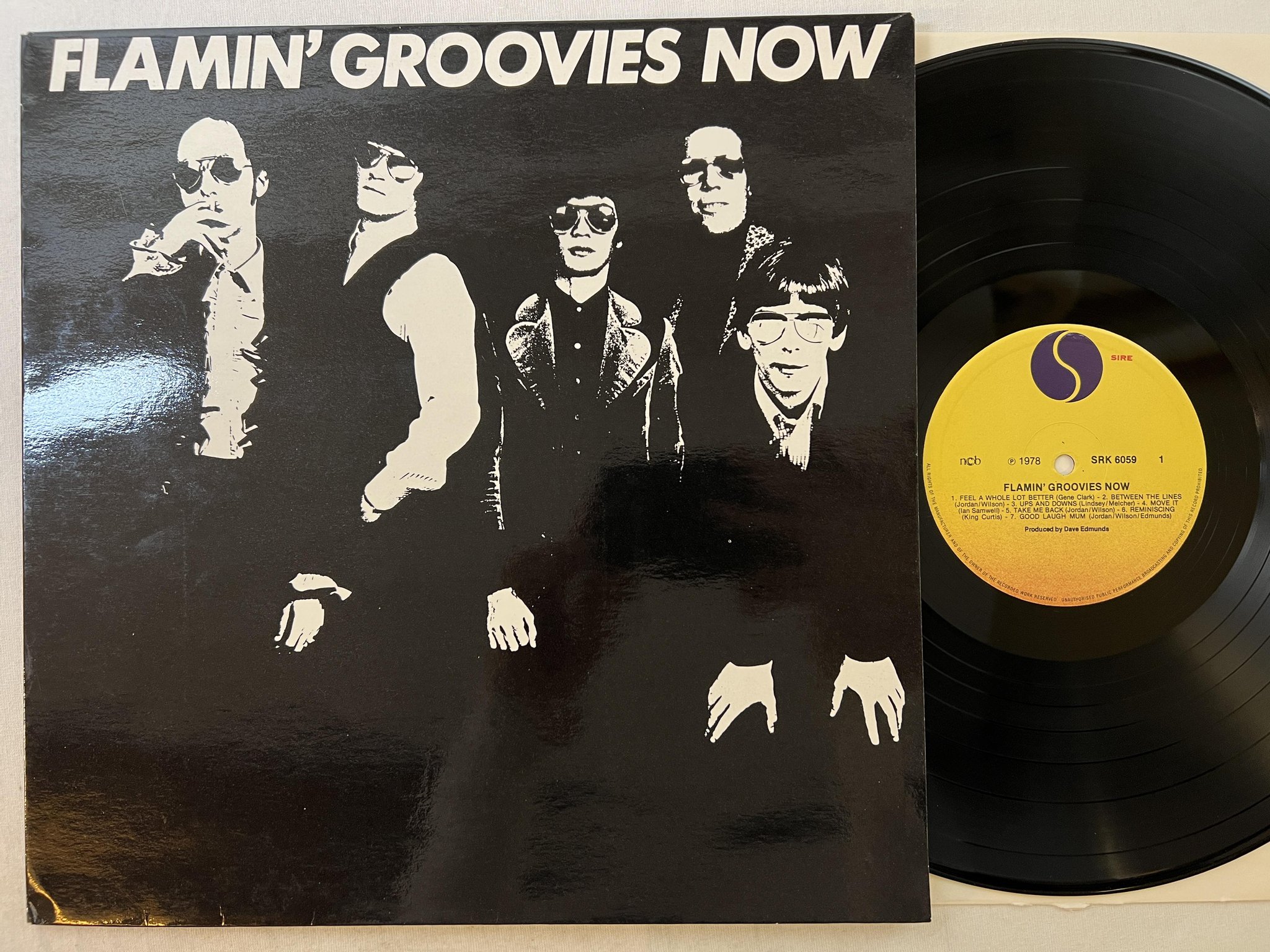 Omslagsbild för skivan THE FLAMIN GROOVIES now LP -78 ncb SIRE SRK 6059