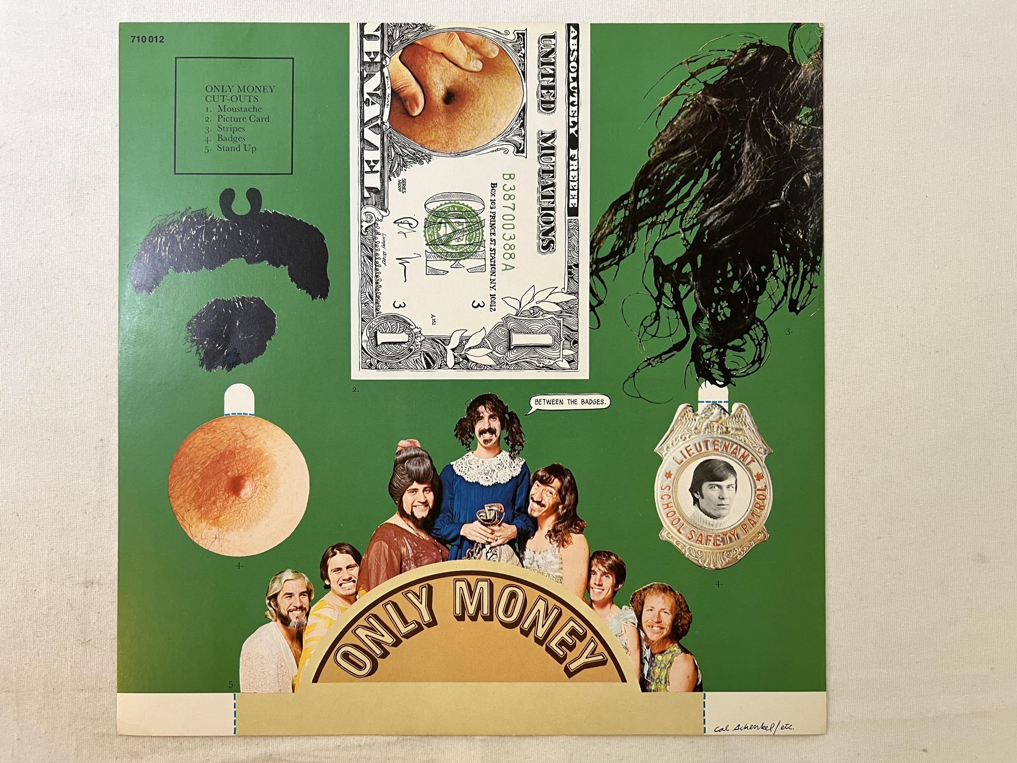 Omslagsbild för skivan THE MOTHERS OF INVENTION We're Only In It For The Money LP -68 Ger VERVE