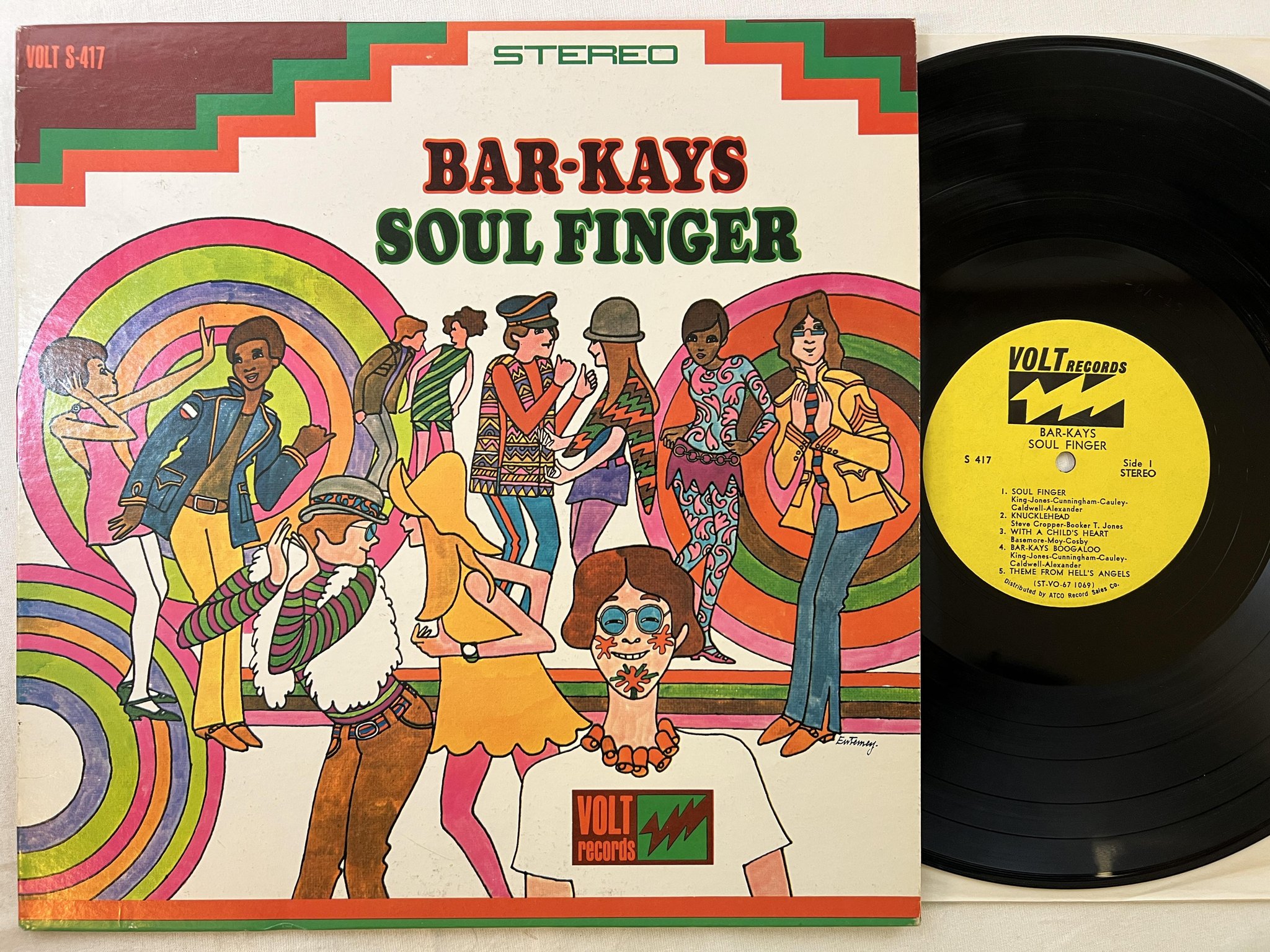 Omslagsbild för skivan BAR-KAYS soul finger LP -67 US VOLT S-417