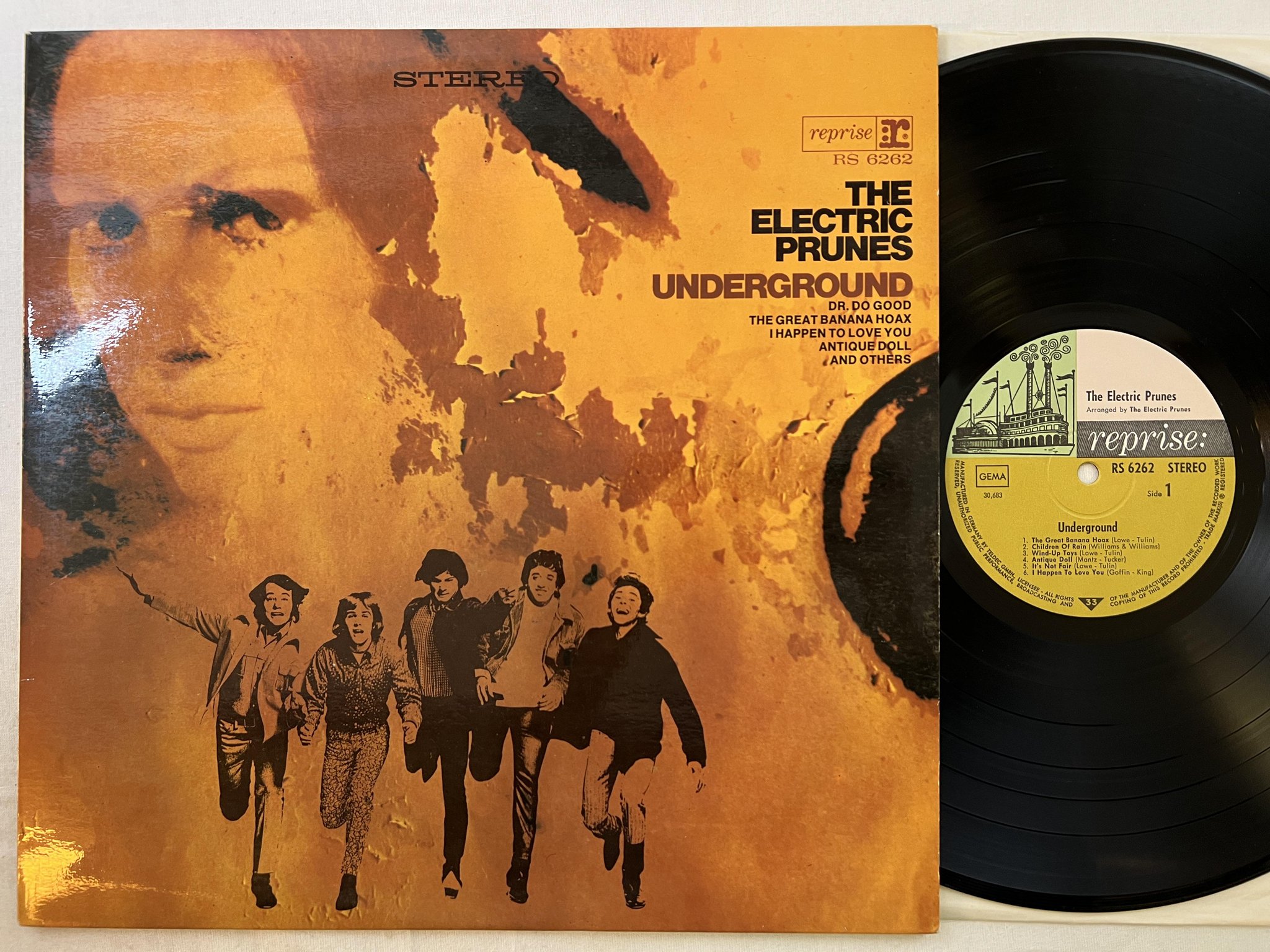 Omslagsbild för skivan THE ELECTRIC PRUNES underground LP -67 Ger REPRISE RS-6262