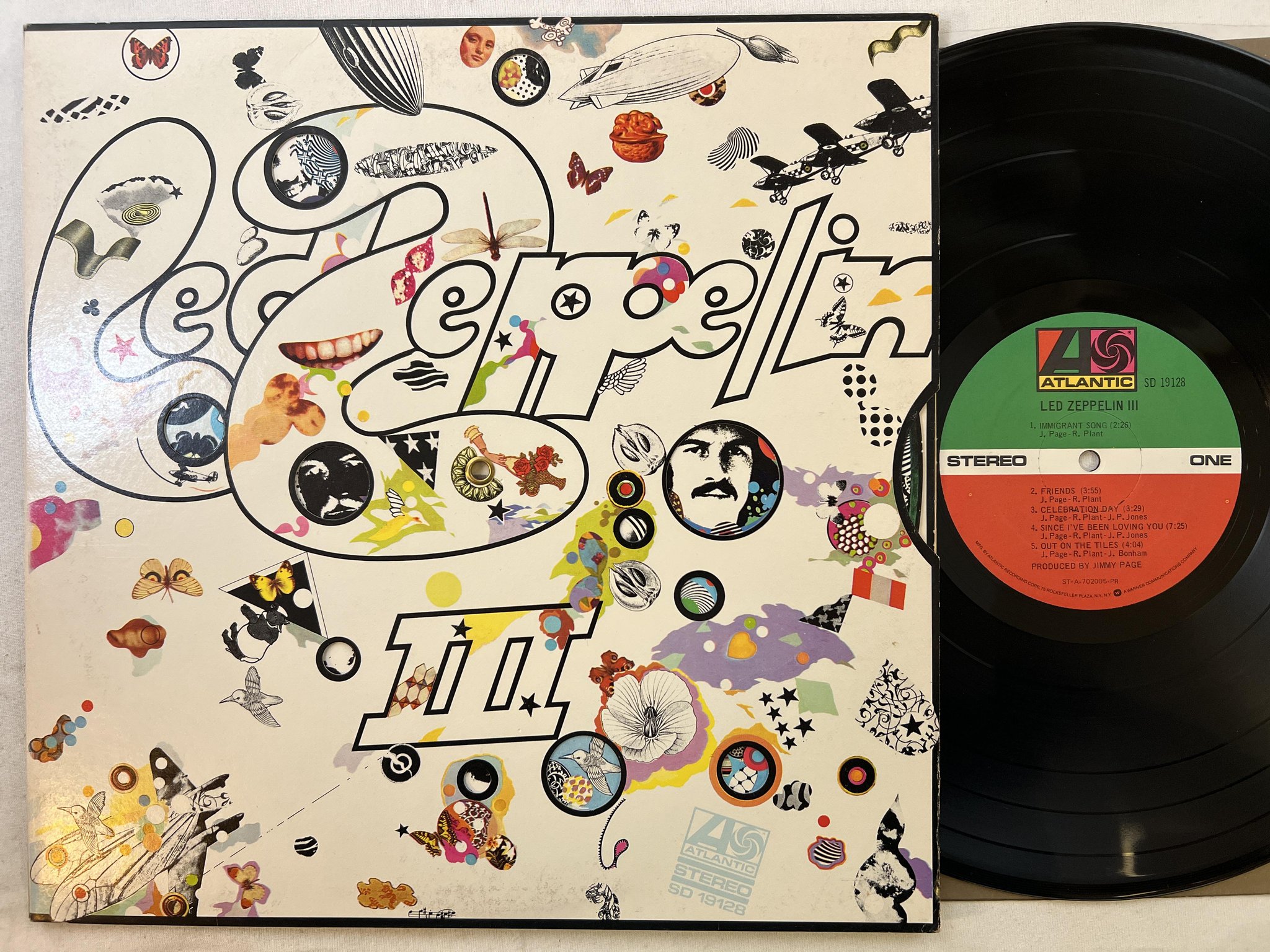 Omslagsbild för skivan LED ZEPPELIN III LP re US ATLANTIC SD 19128
