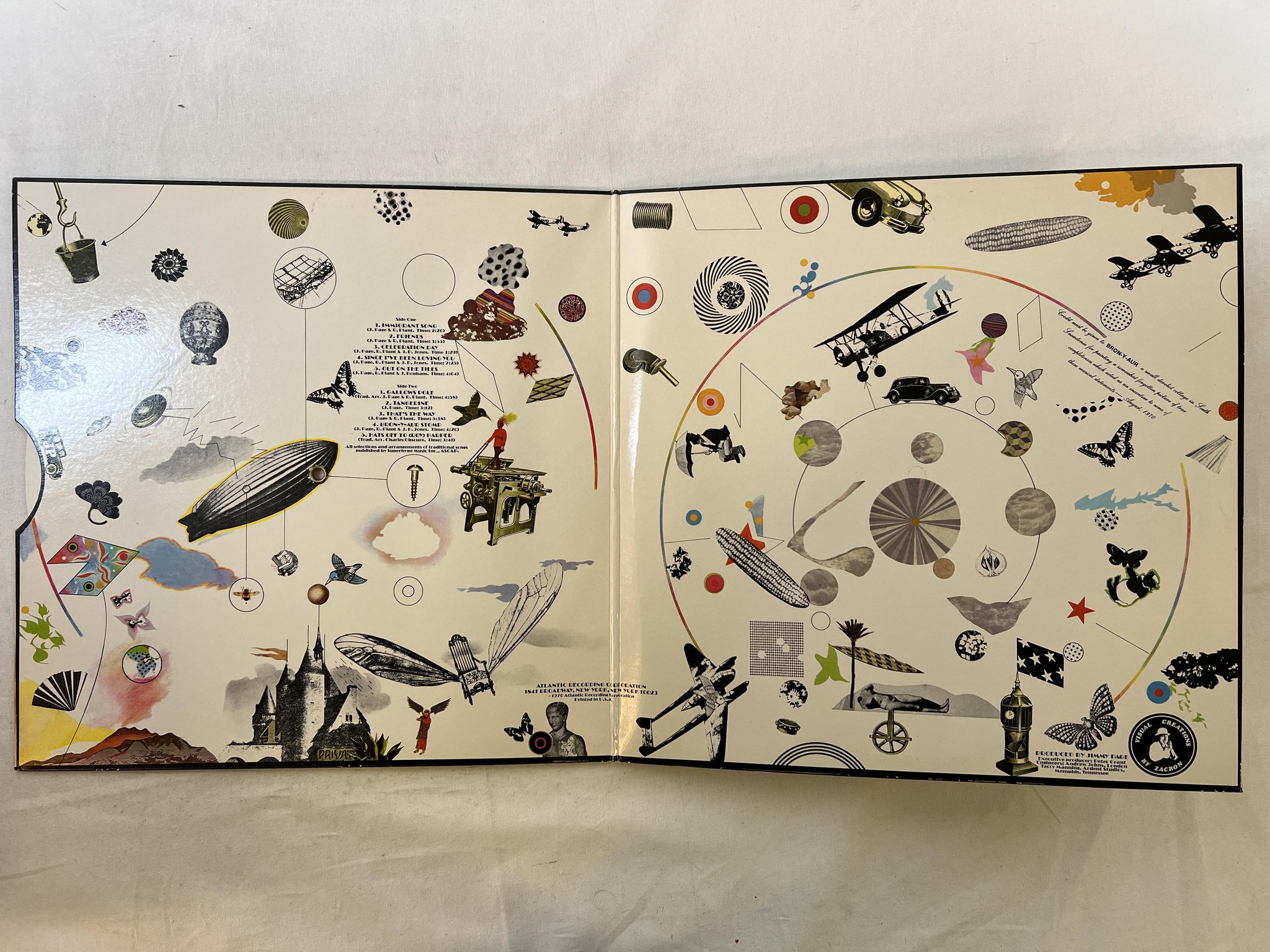 Omslagsbild för skivan LED ZEPPELIN III LP re US ATLANTIC SD 19128
