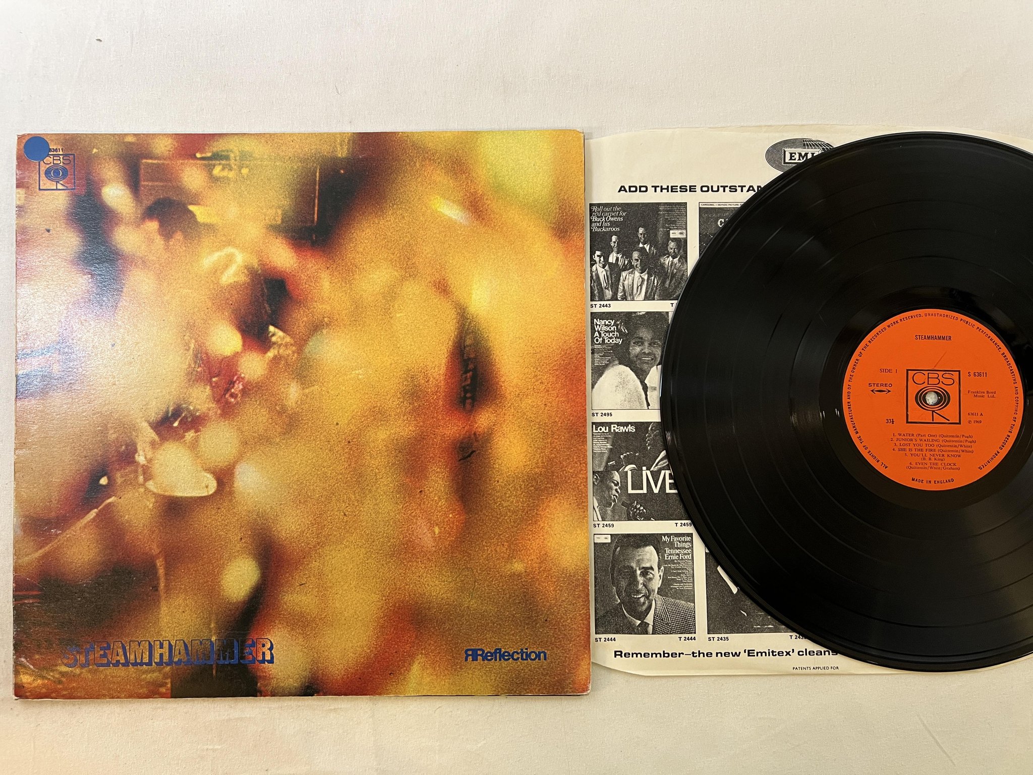 Omslagsbild för skivan STEAMHAMMER s/t LP -69 UK CBS S 63611