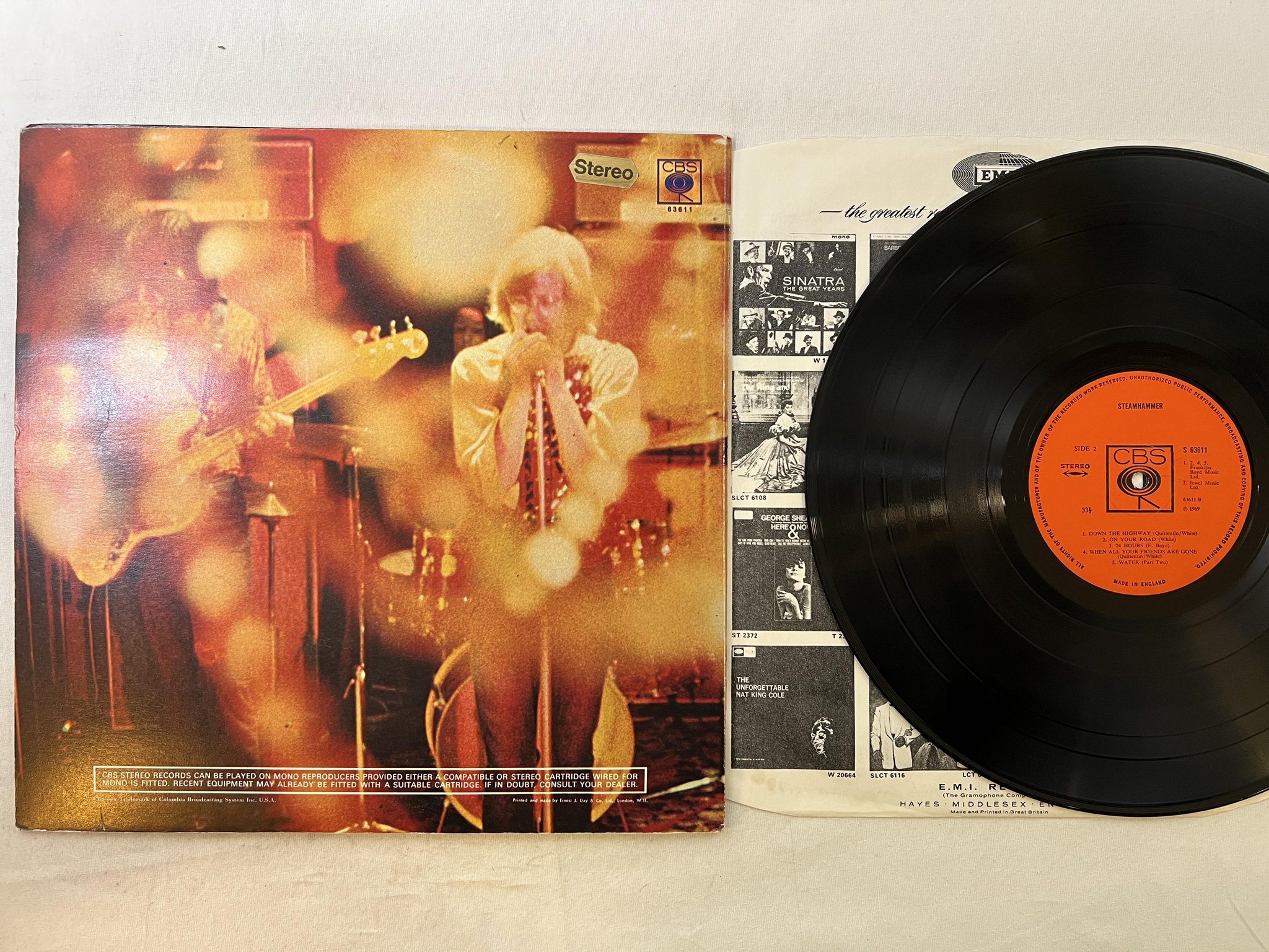 Omslagsbild för skivan STEAMHAMMER s/t LP -69 UK CBS S 63611