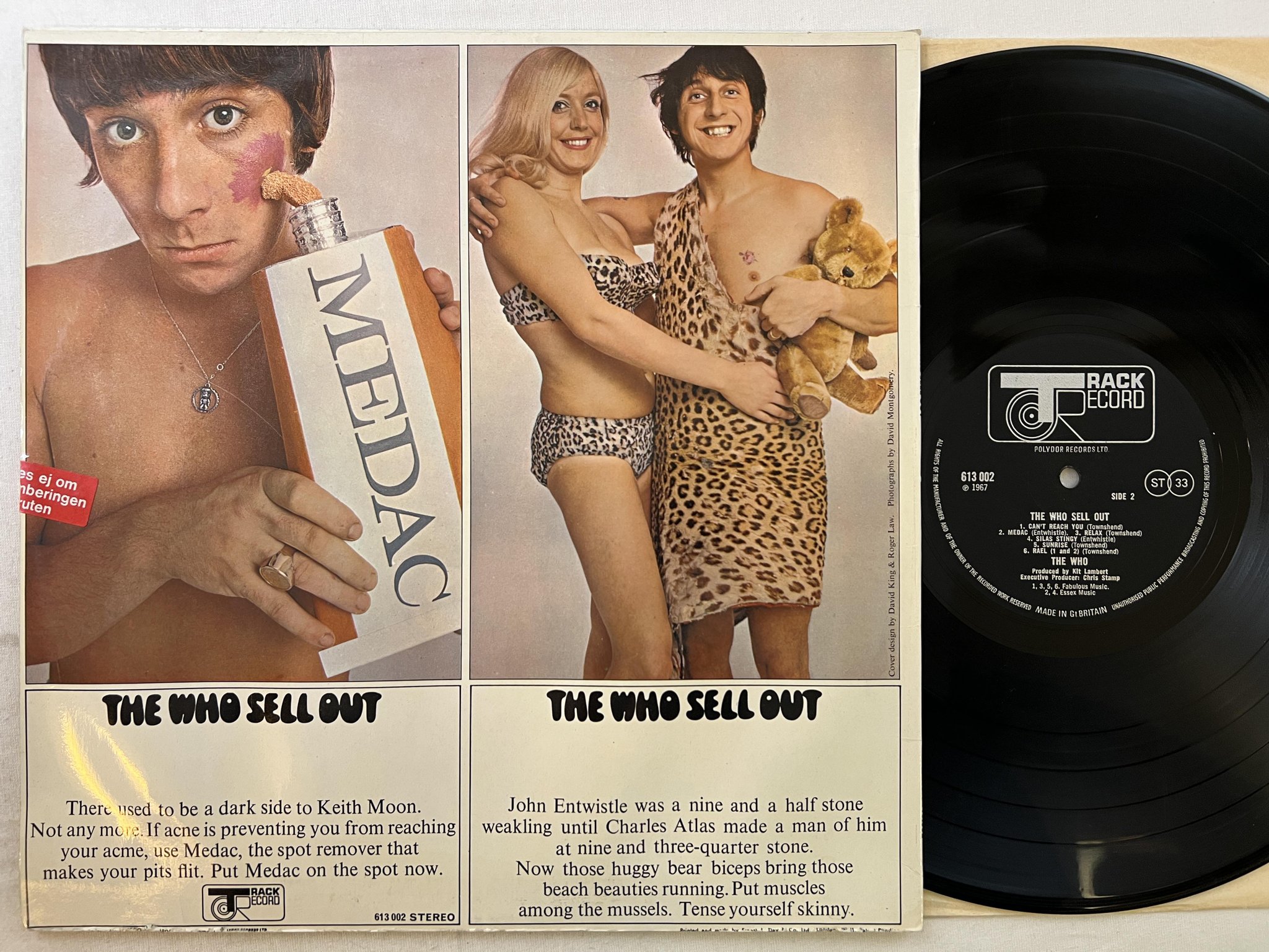 Omslagsbild för skivan THE WHO the who sell out LP -67 UK TRACK 613 002