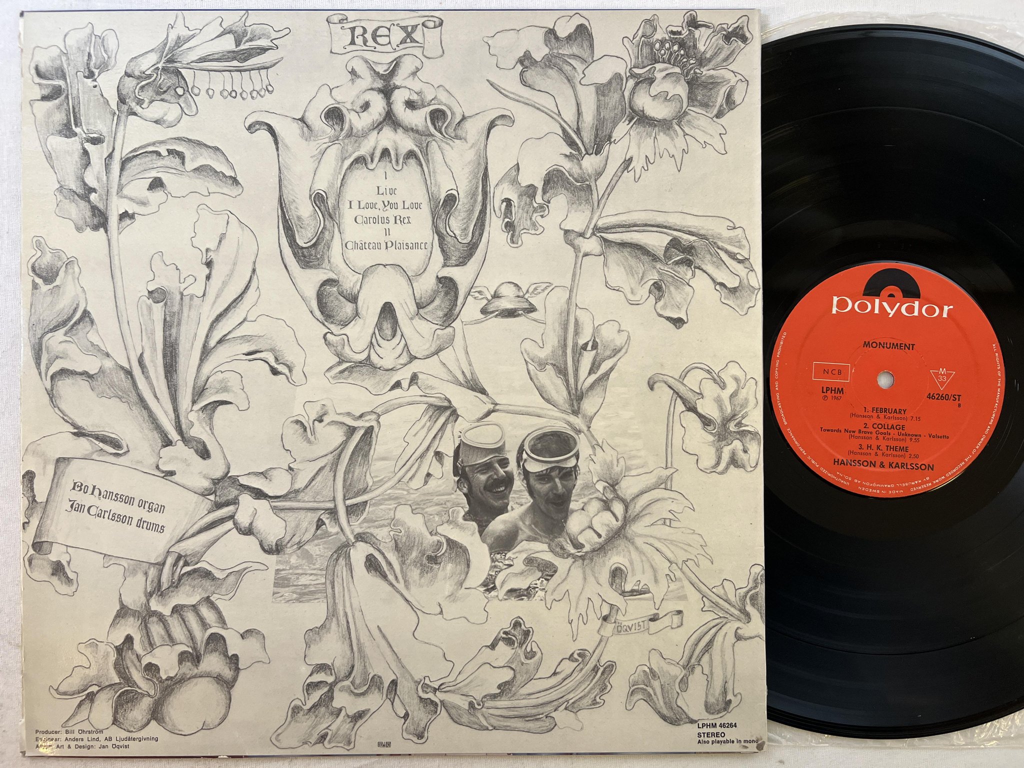 Omslagsbild för skivan HANSSON & KARLSSON rexLP -68 POLYDOR LPHM 46264 ST