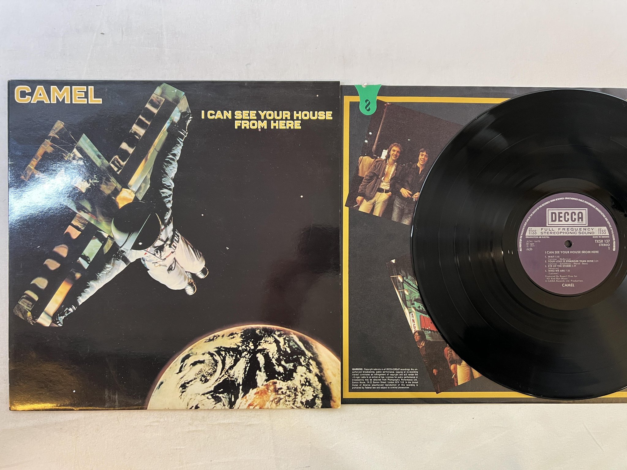 Omslagsbild för skivan CAMEL I can't see your house from here LP -79 ncb DECCA TXSR 137