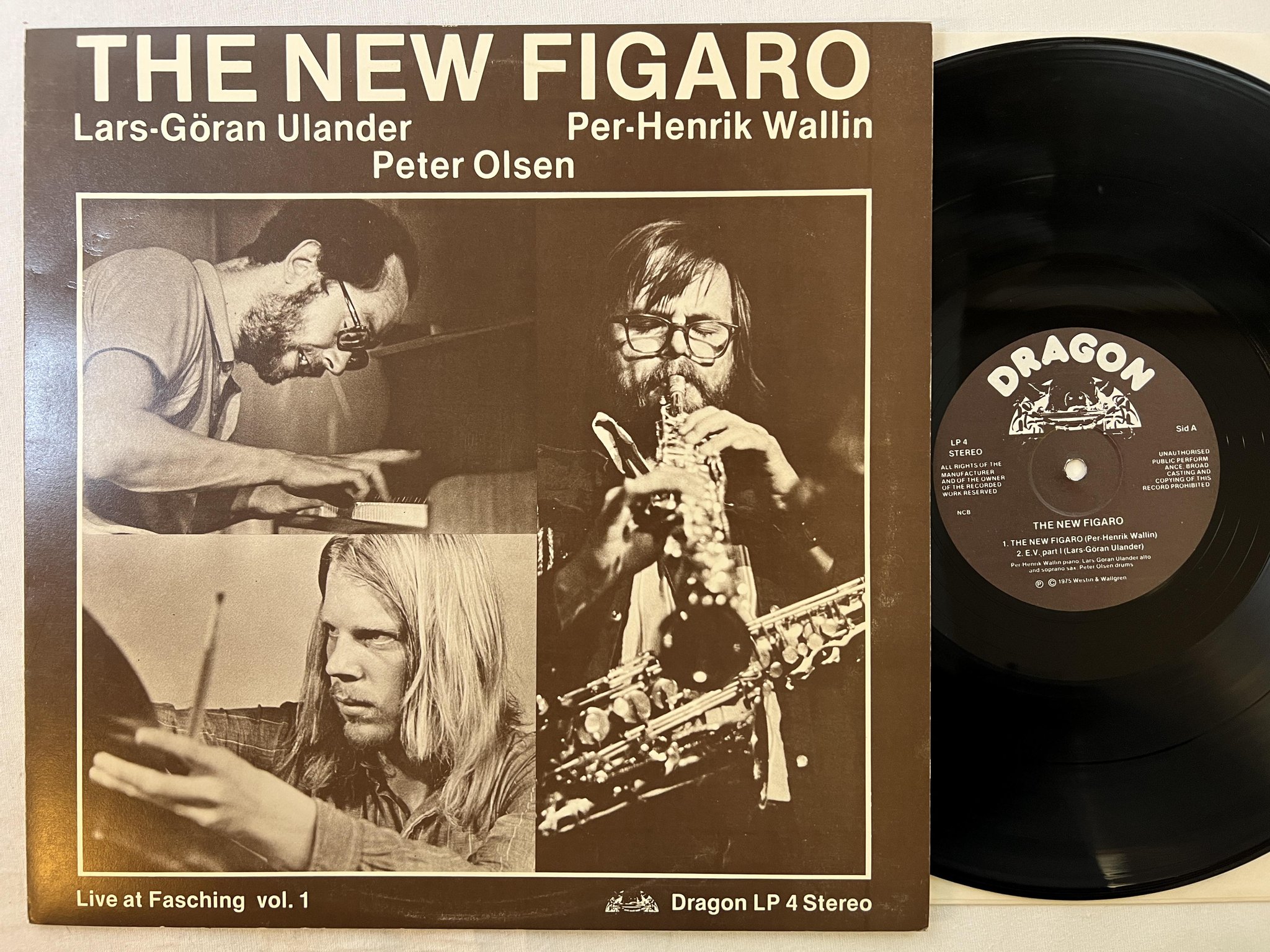 Omslagsbild för skivan ULANDER WALLIN OLSEN the new figaro LP -75 DRAGON LP 4