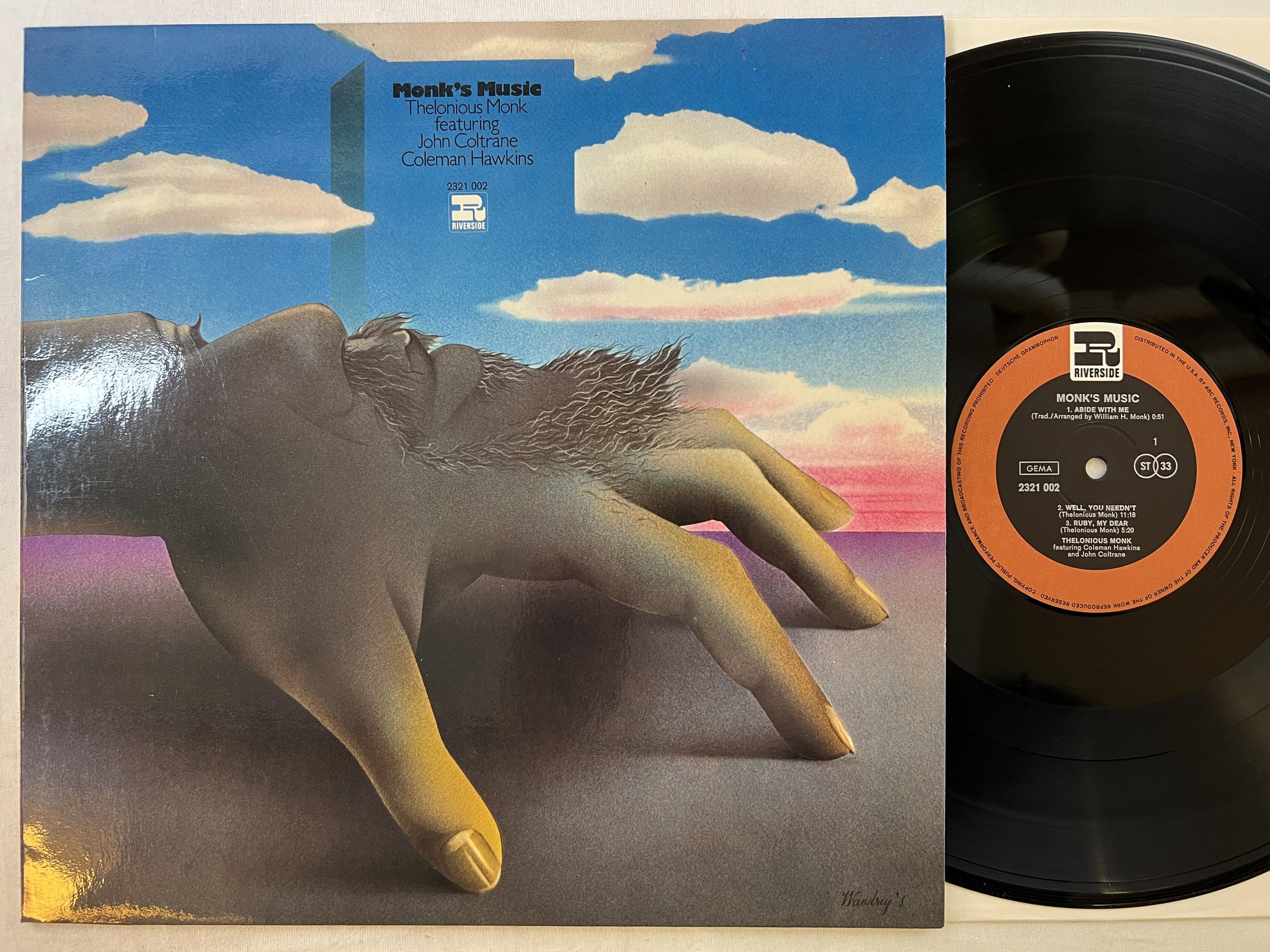 Omslagsbild för skivan CHARLIE MINGUS Monk's music LP Ger RIVERSIDE 2321 002
