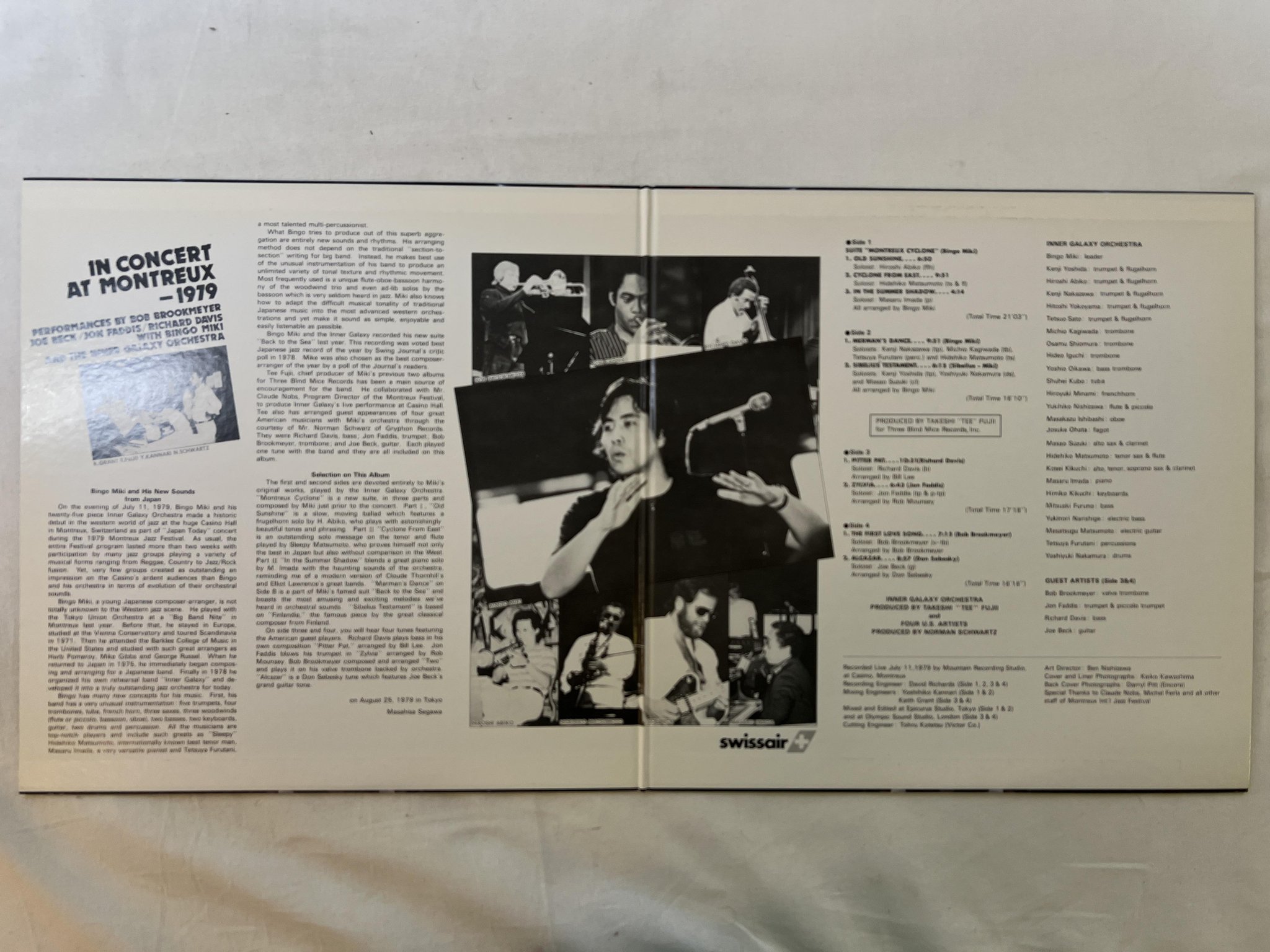 Omslagsbild för skivan BINGO MIKI & THE INNER GALAXY Montreux Cyclone 2xLP -79 Japan TBM(P)-1801~2