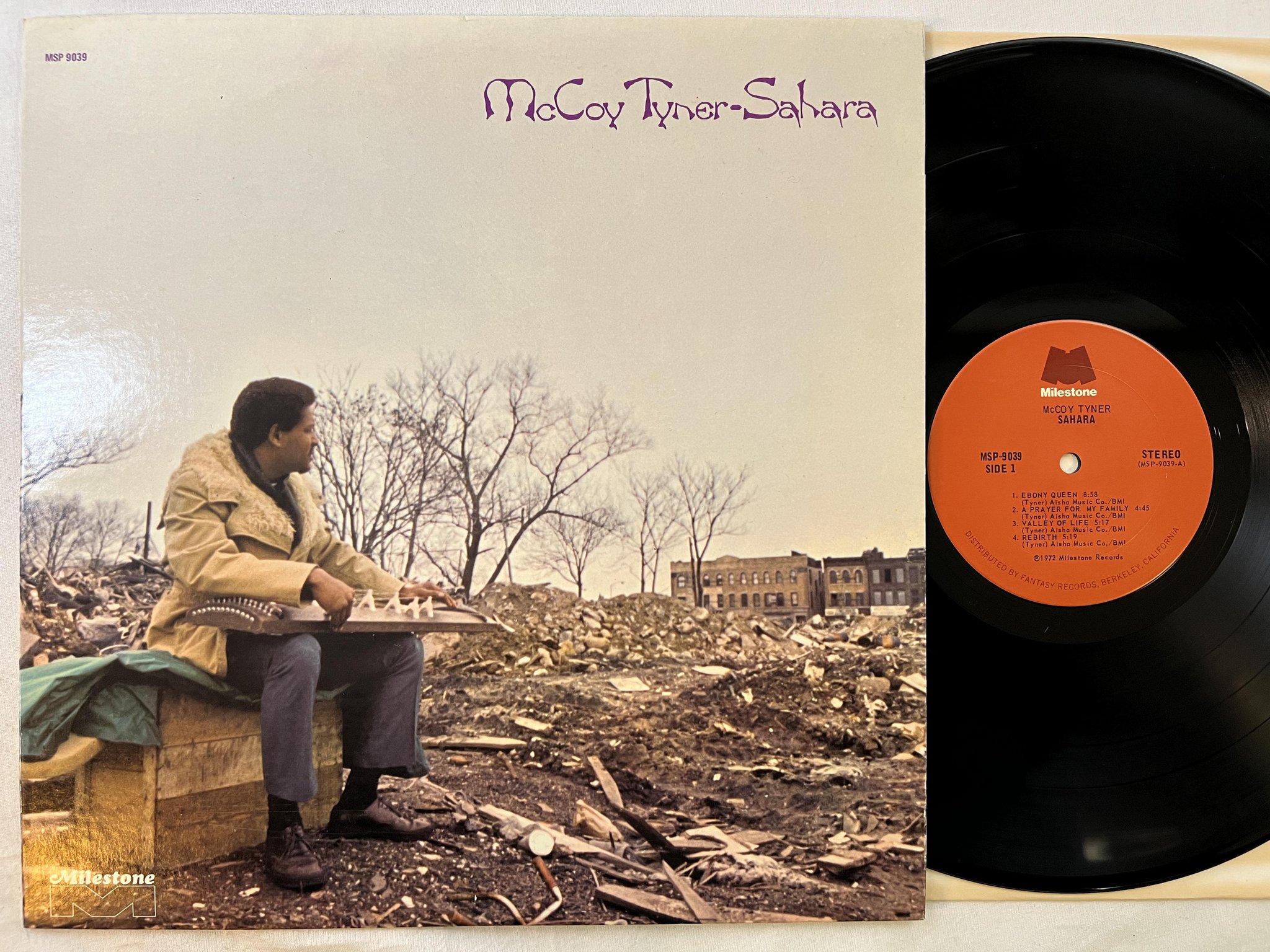 Omslagsbild för skivan McCOY TYNER sahara LP -72 US MILESTONE MSP 9039