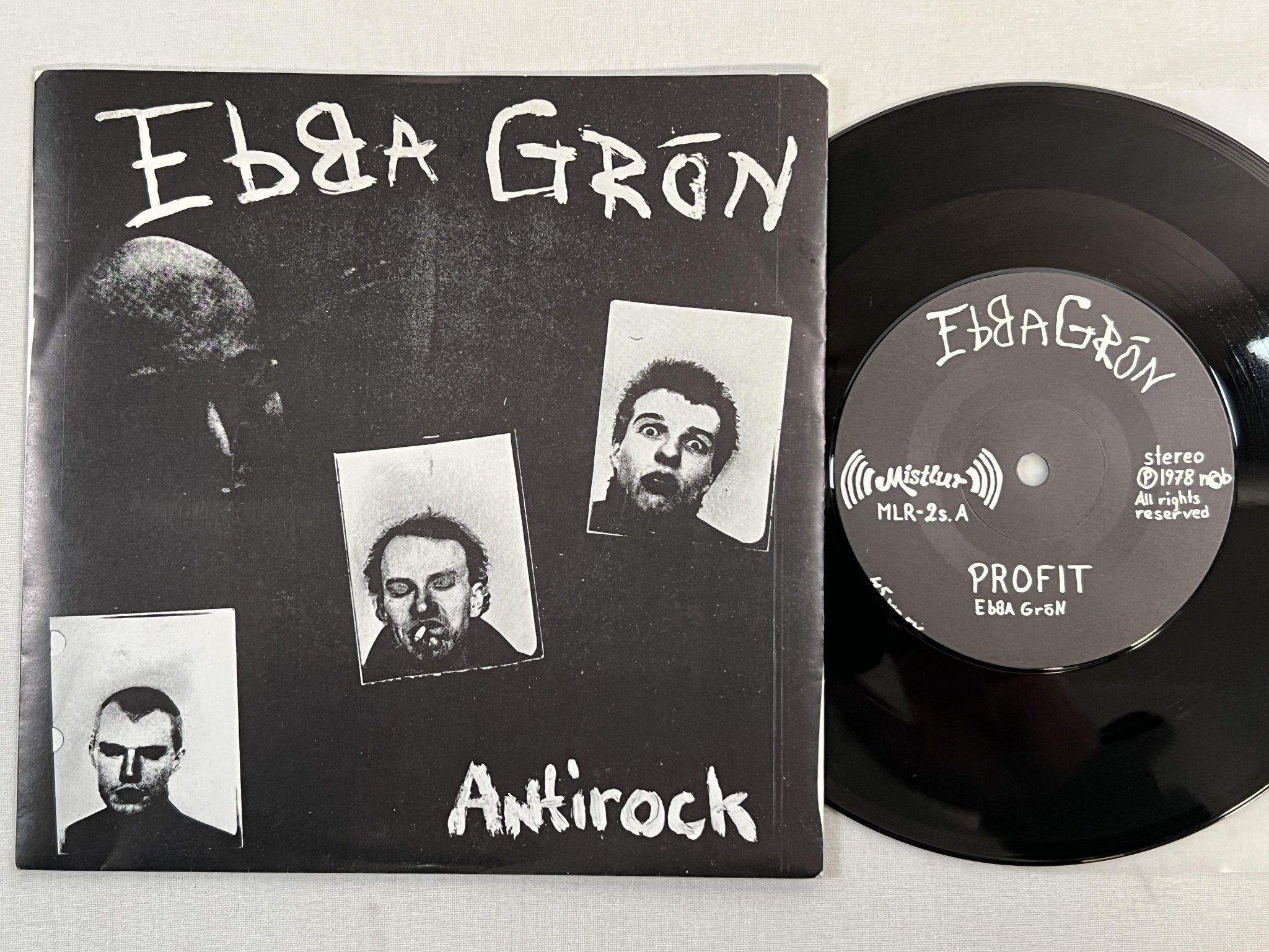 Omslagsbild för skivan EBBA GRÖN antirock 7" -78 Swe MISTLUR MLR-2s