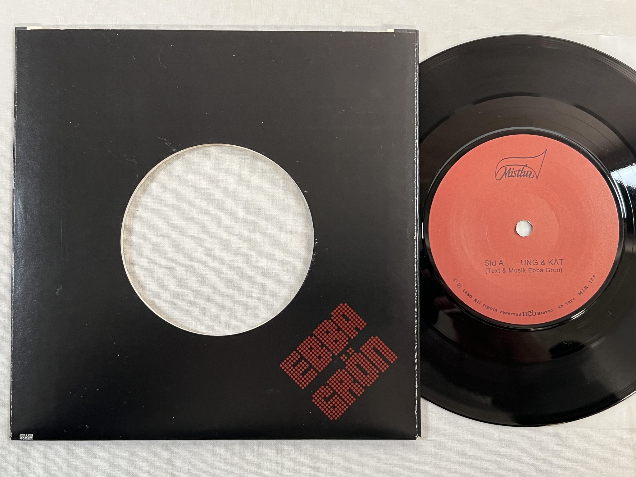 Omslagsbild för skivan EBBA GRÖN Staten & Kapitalet 7" -80 Swe MISTLUR MLR-16s