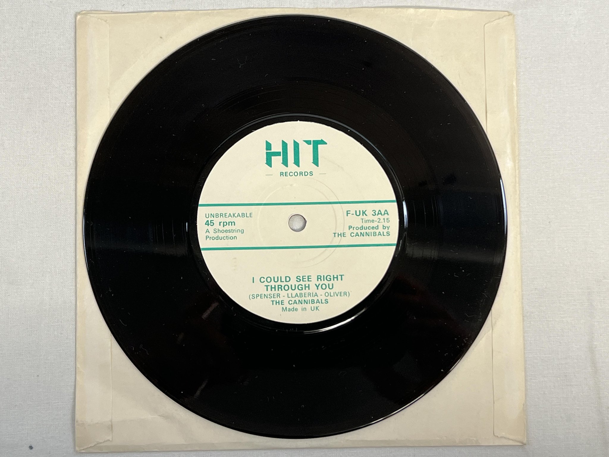 Omslagsbild för skivan THE CANNIBALS Pick 'N' Choose 7" -79 UK HIT RECORDS F-UK 3