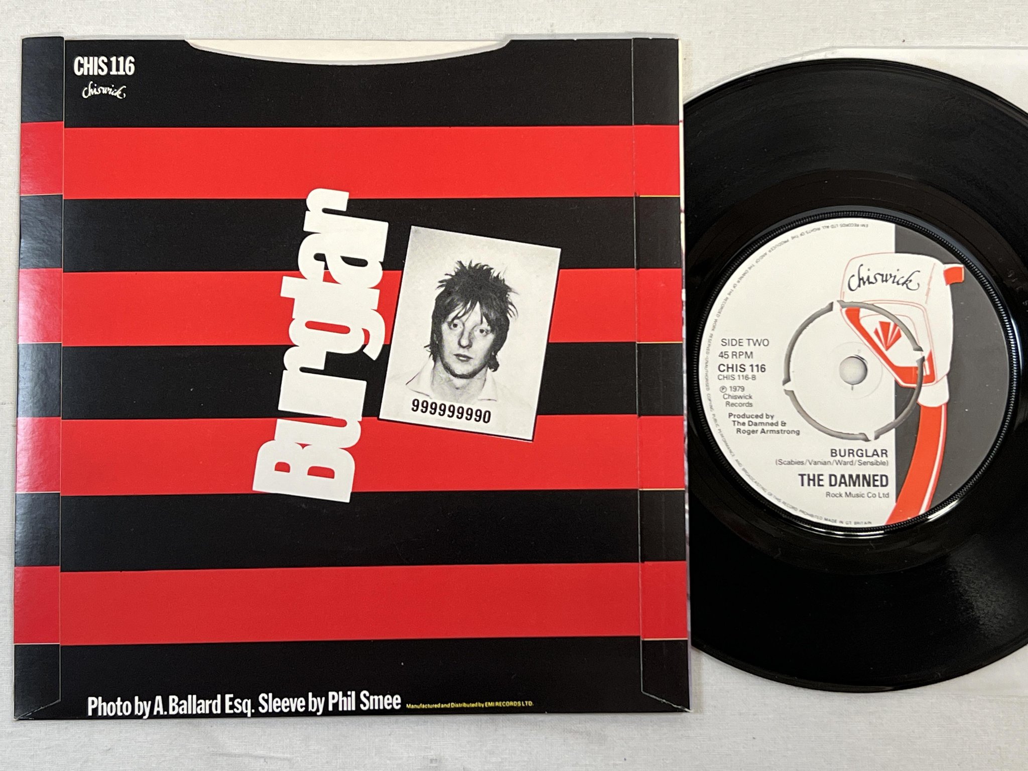 Omslagsbild för skivan THE DAMNED Smash It Up 7" -79 UK CHISWICK CHIS 116