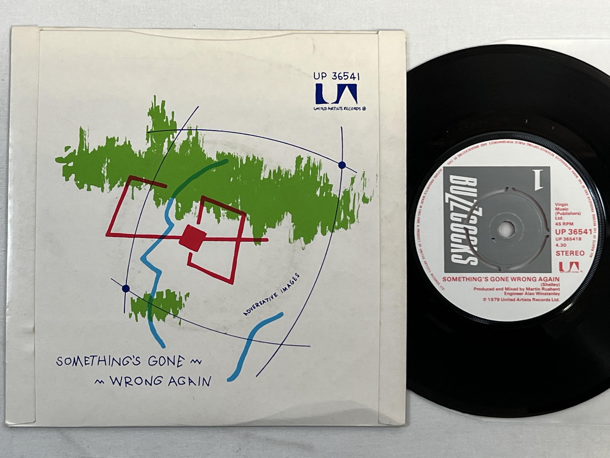 Omslagsbild för skivan BUZZCOCKS Harmony In My Head 7" -79 UK UNITED UP 36541