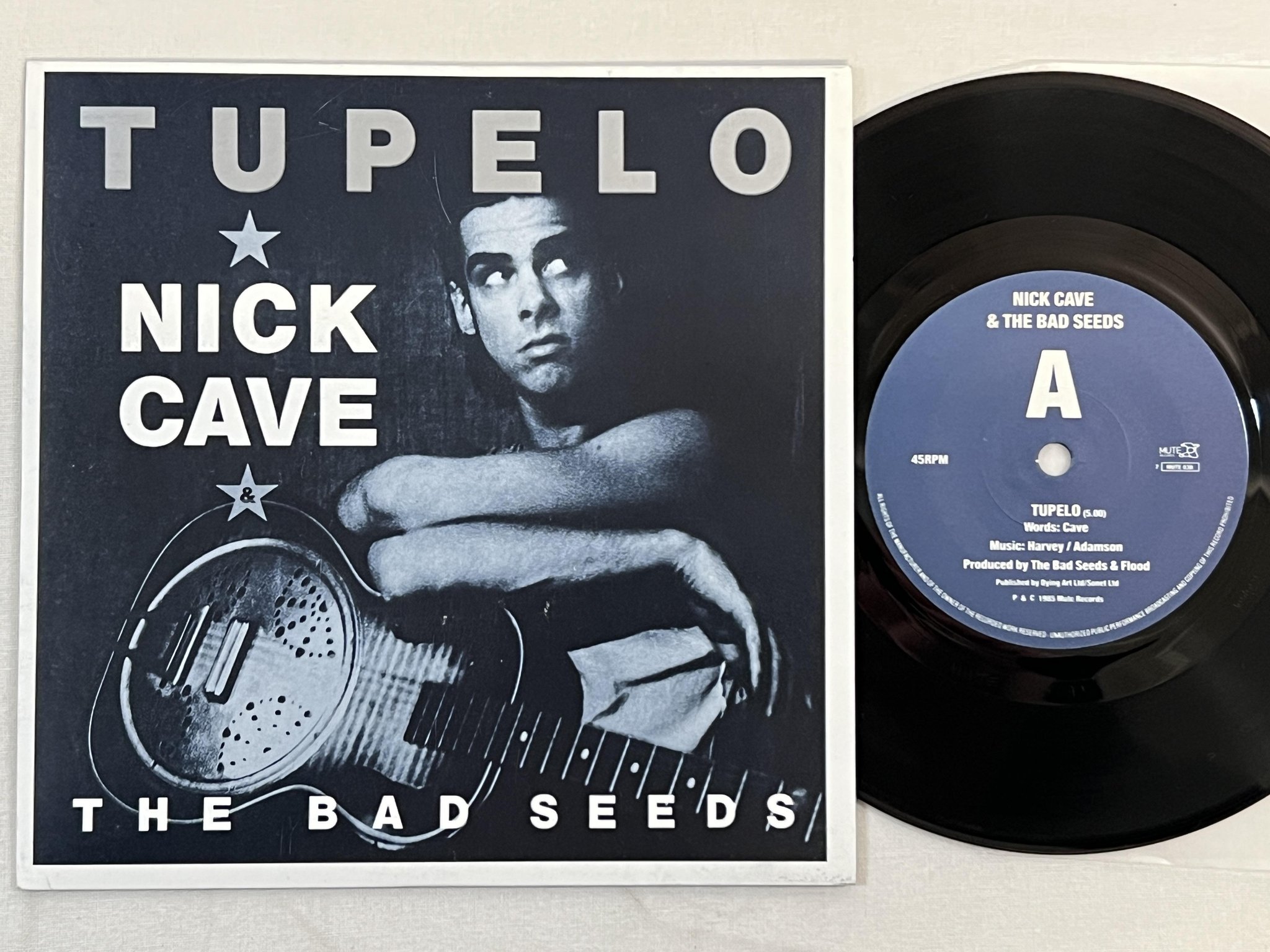 Omslagsbild för skivan NICK CAVE & THE BAD SEEDS tupelo 7" -85 MUTE 7 MUTE 038