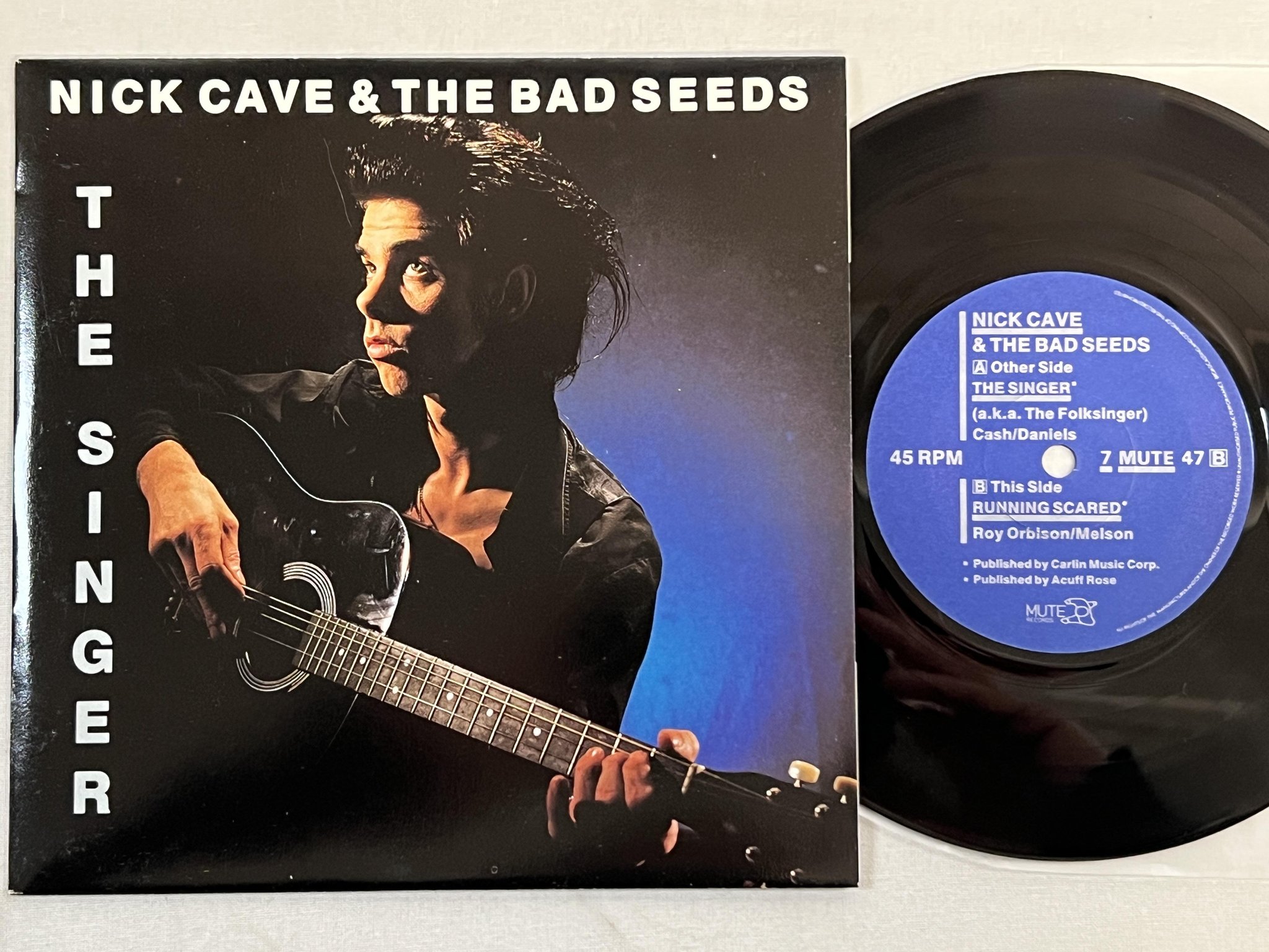 Omslagsbild för skivan NICK CAVE & THE BAD SEEDS the singer 7" -86 MUTE 7 MUTE 47