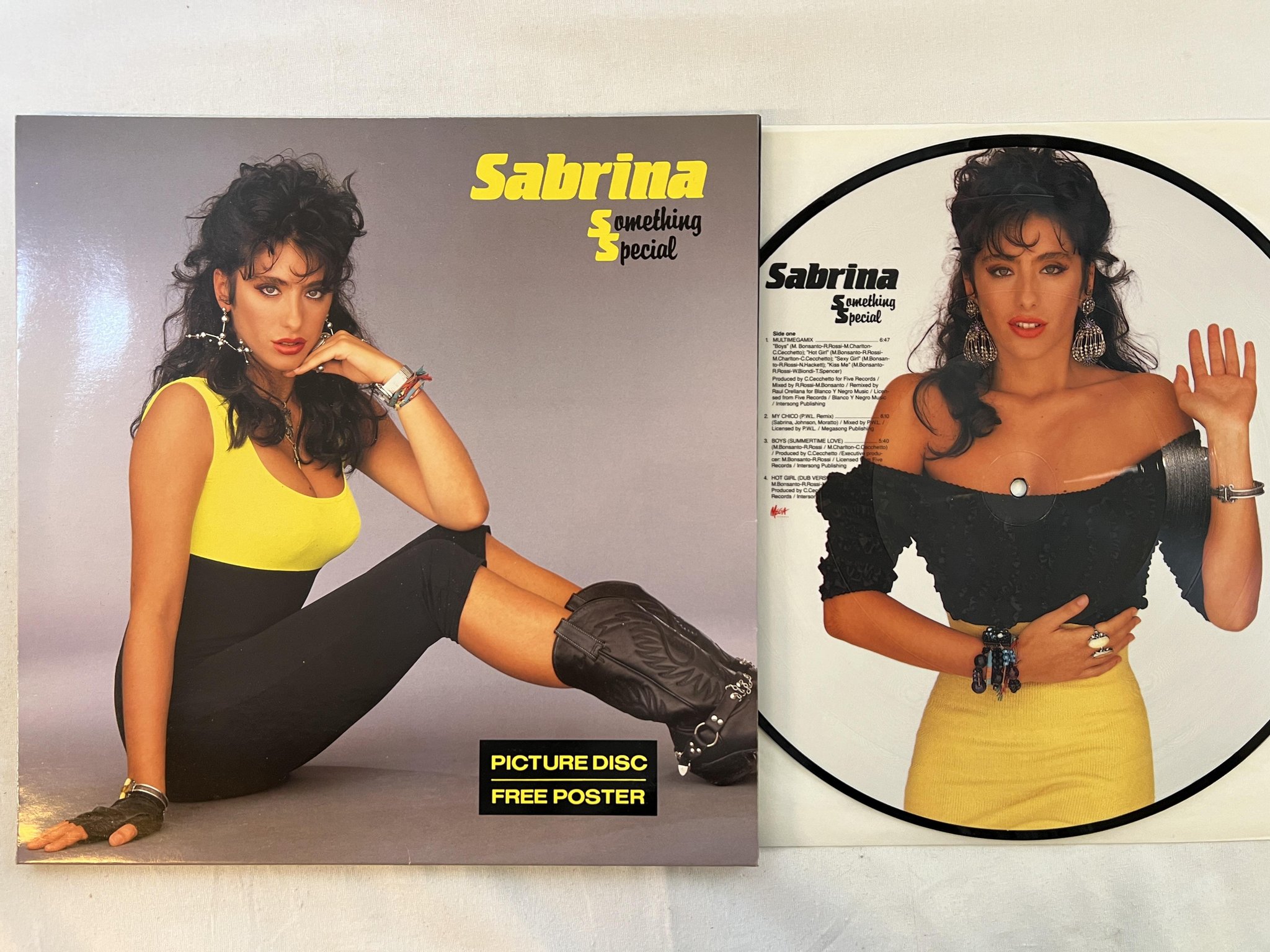 Omslagsbild för skivan SABRINA something special LP -88 Den PICTURE DISC MEGA MRLP 3132 ** POSTER **