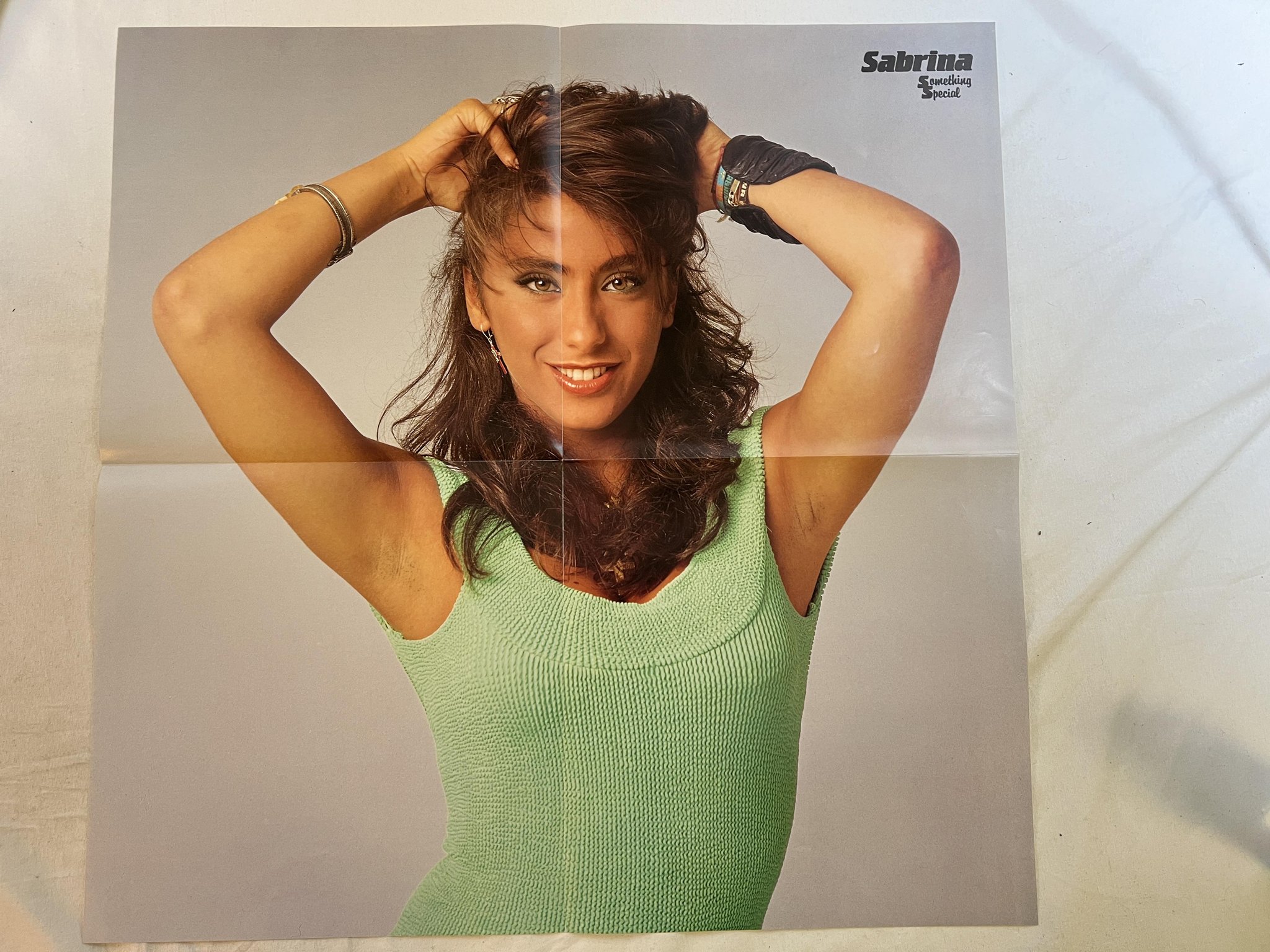 Omslagsbild för skivan SABRINA something special LP -88 Den PICTURE DISC MEGA MRLP 3132 ** POSTER **