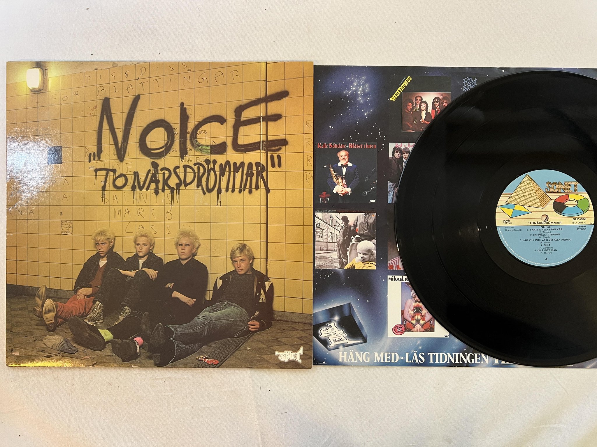 Omslagsbild för skivan NOICE tonårsdrömmar LP -79 SONET SLP 2653