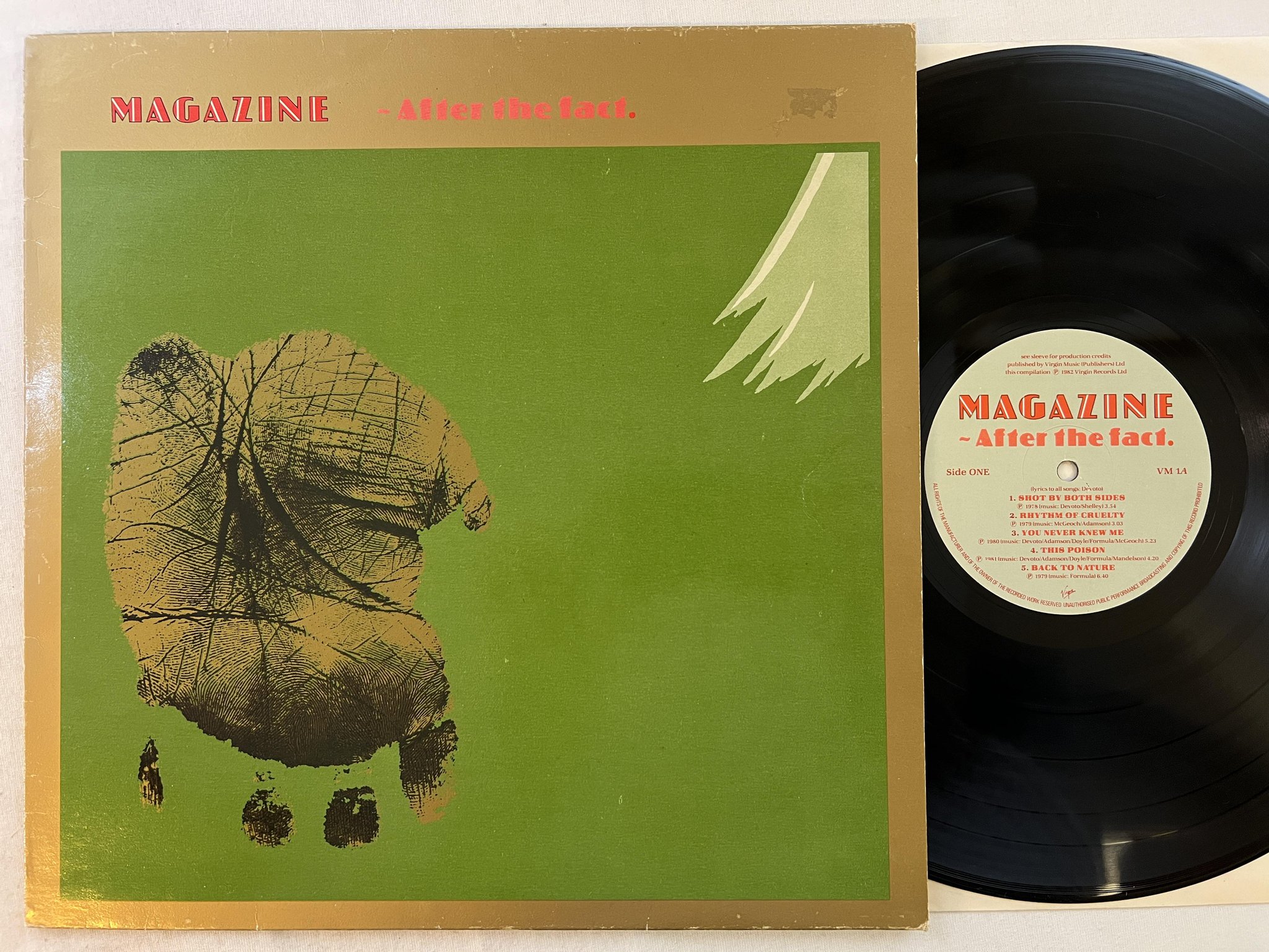 Omslagsbild för skivan MAGAZINE after the fact LP -82 VIRGIN VM 1