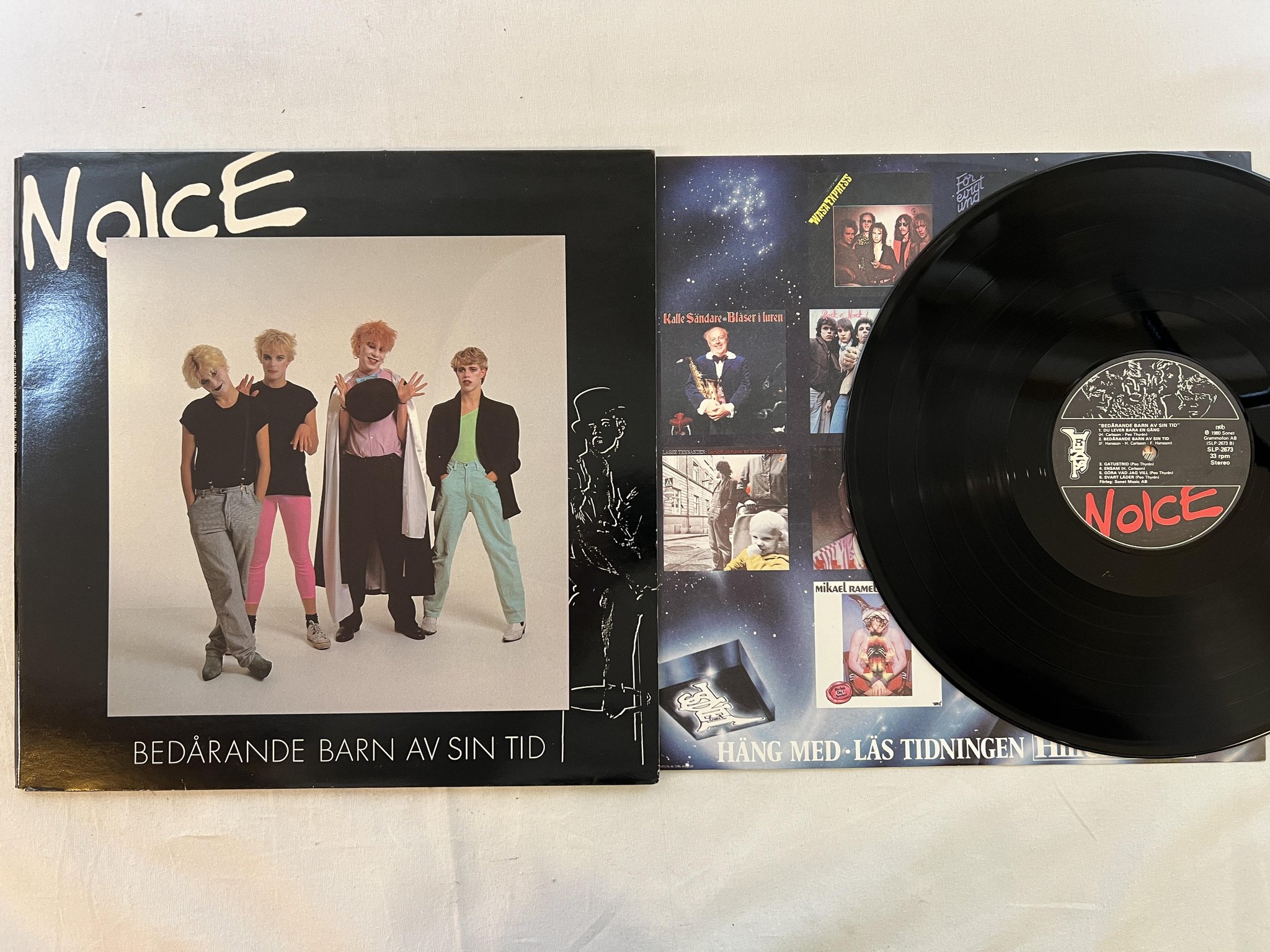 Omslagsbild för skivan NOICE bedårande barn av vår tid LP -80 SONET SLP 2673