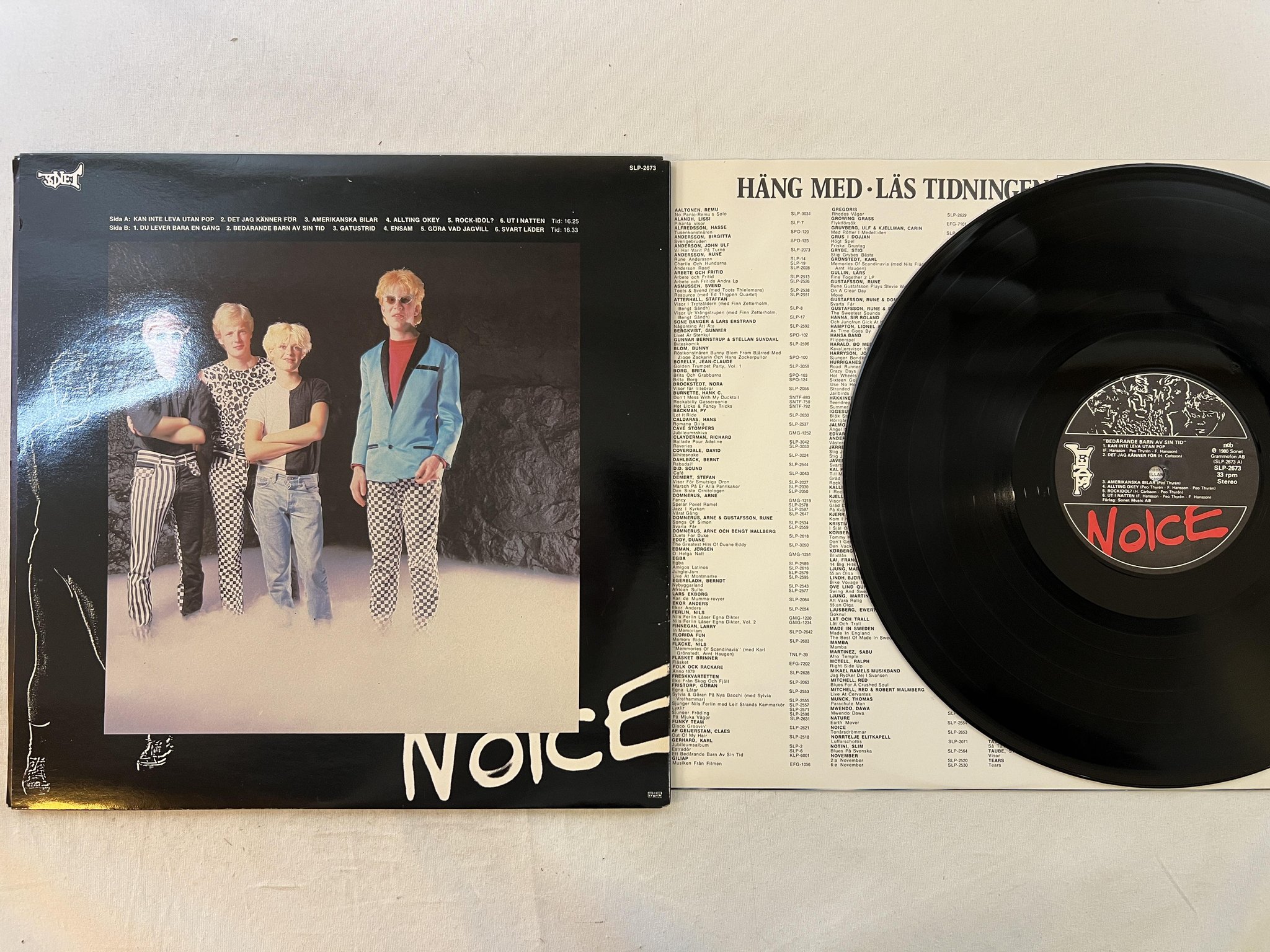 Omslagsbild för skivan NOICE bedårande barn av vår tid LP -80 SONET SLP 2673