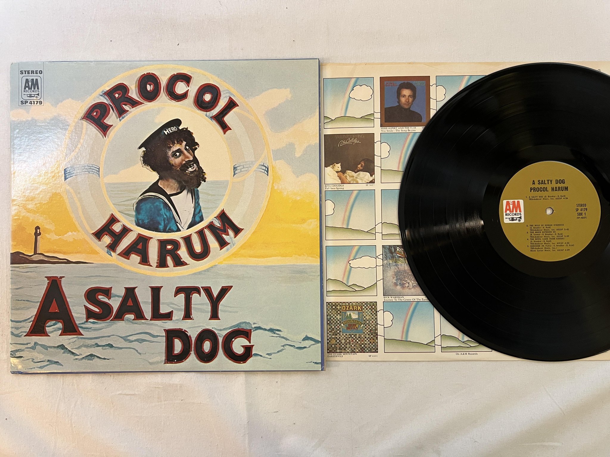 Omslagsbild för skivan PROCOL HARUM a salty dog LP US A&M SP 4179