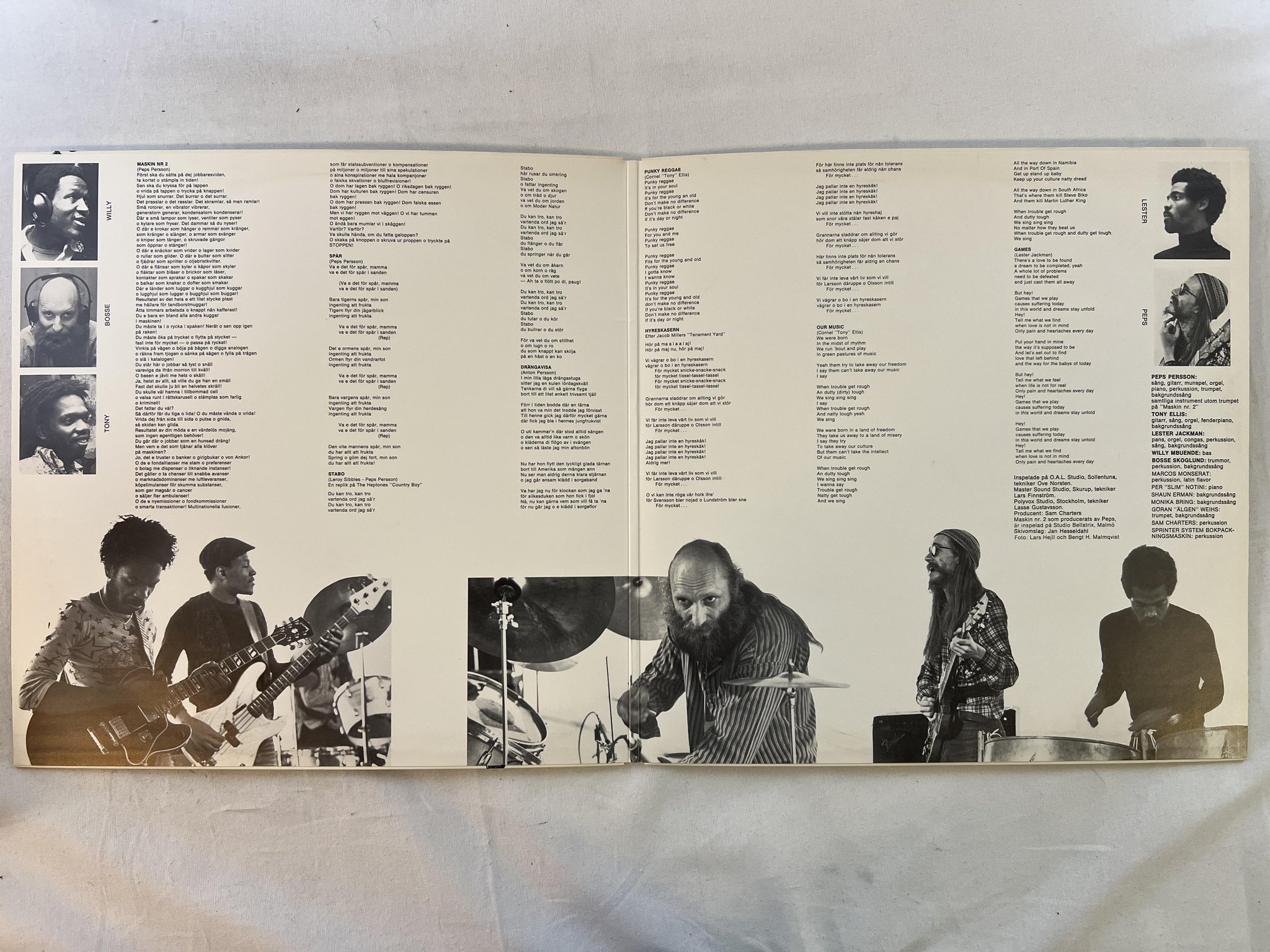 Omslagsbild för skivan PEPS BLODSBAND spår LP -78 Swe SONET SLP 2625