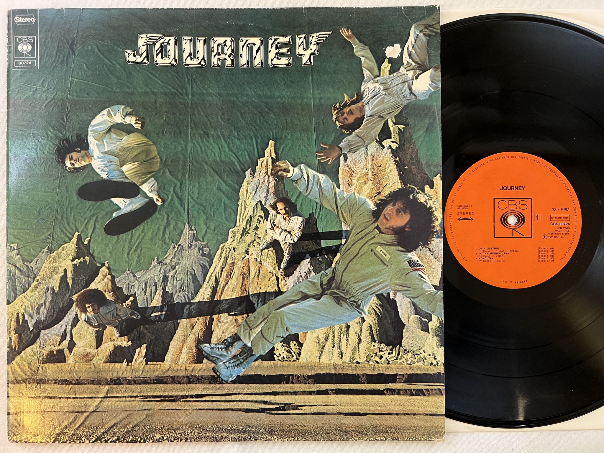 Omslagsbild för skivan JOURNEY s/t LP -75 Hol CBS 80724